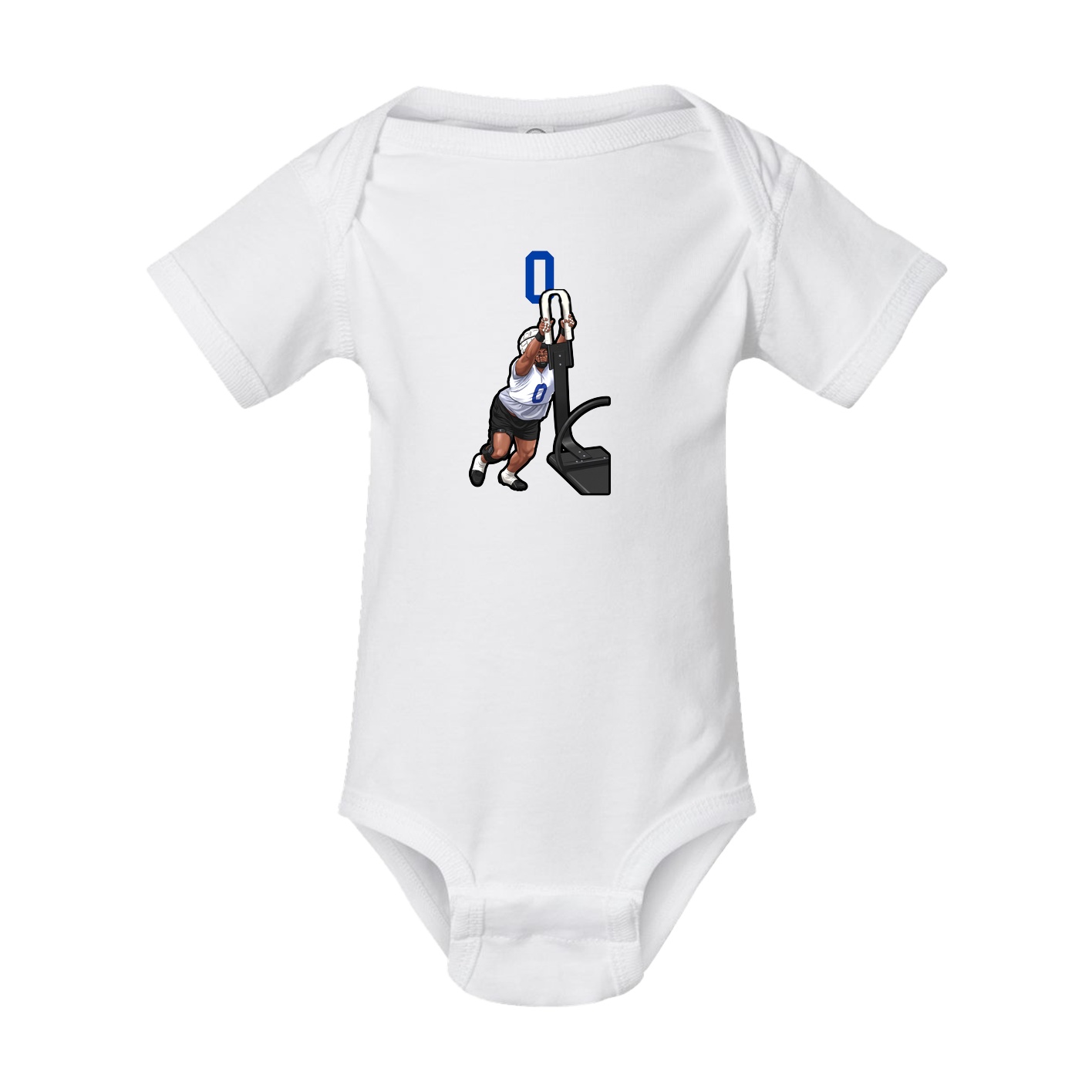 Baby Onesie — Number Top in White