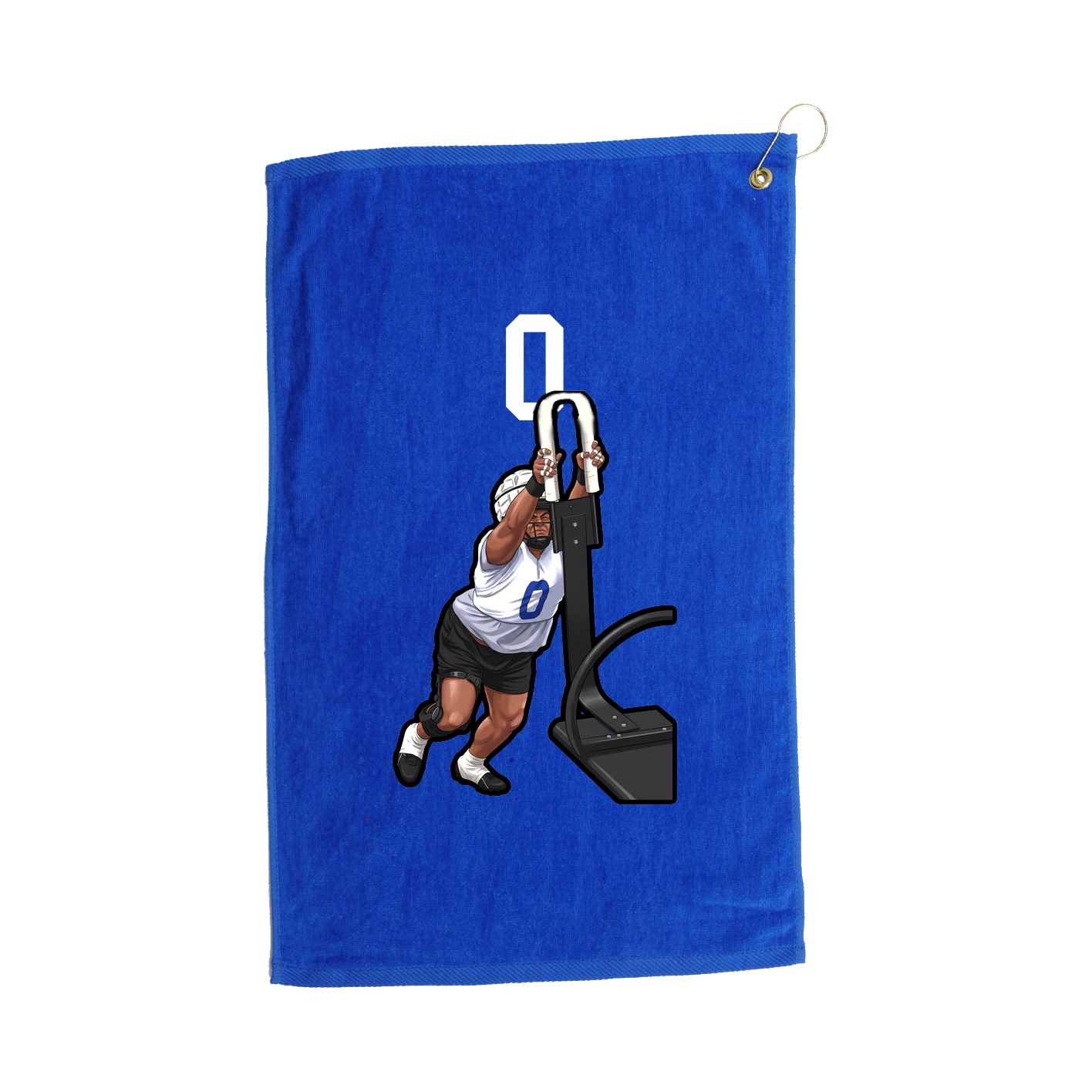 Golf Towel — Number Top in Royal