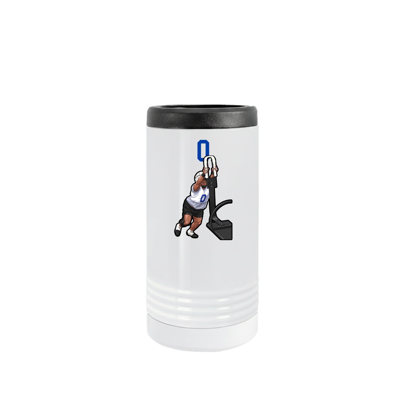 Slim Beverage Holder — Number Top in White