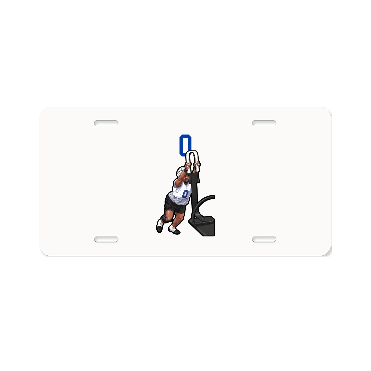 License Plate — Number Top in Classic
