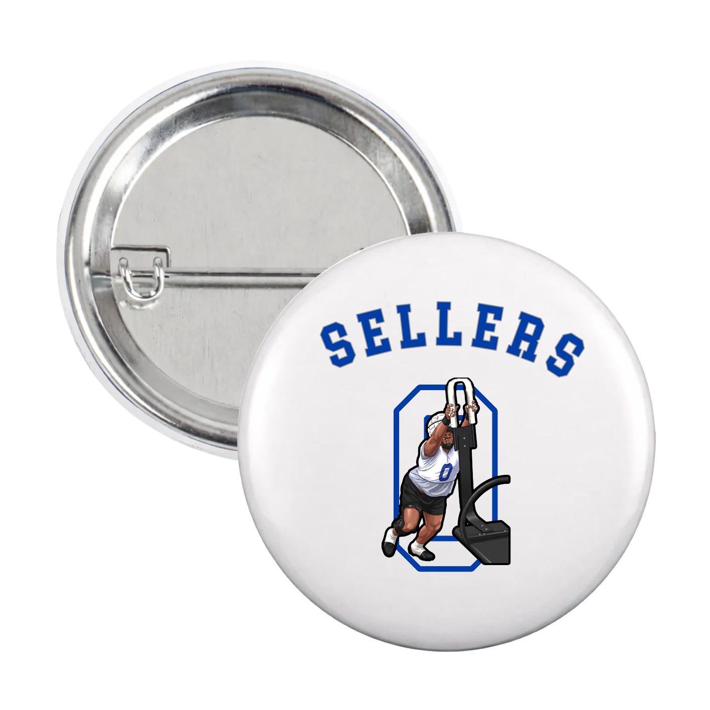 Game Day Button — Shirsey Arch in White