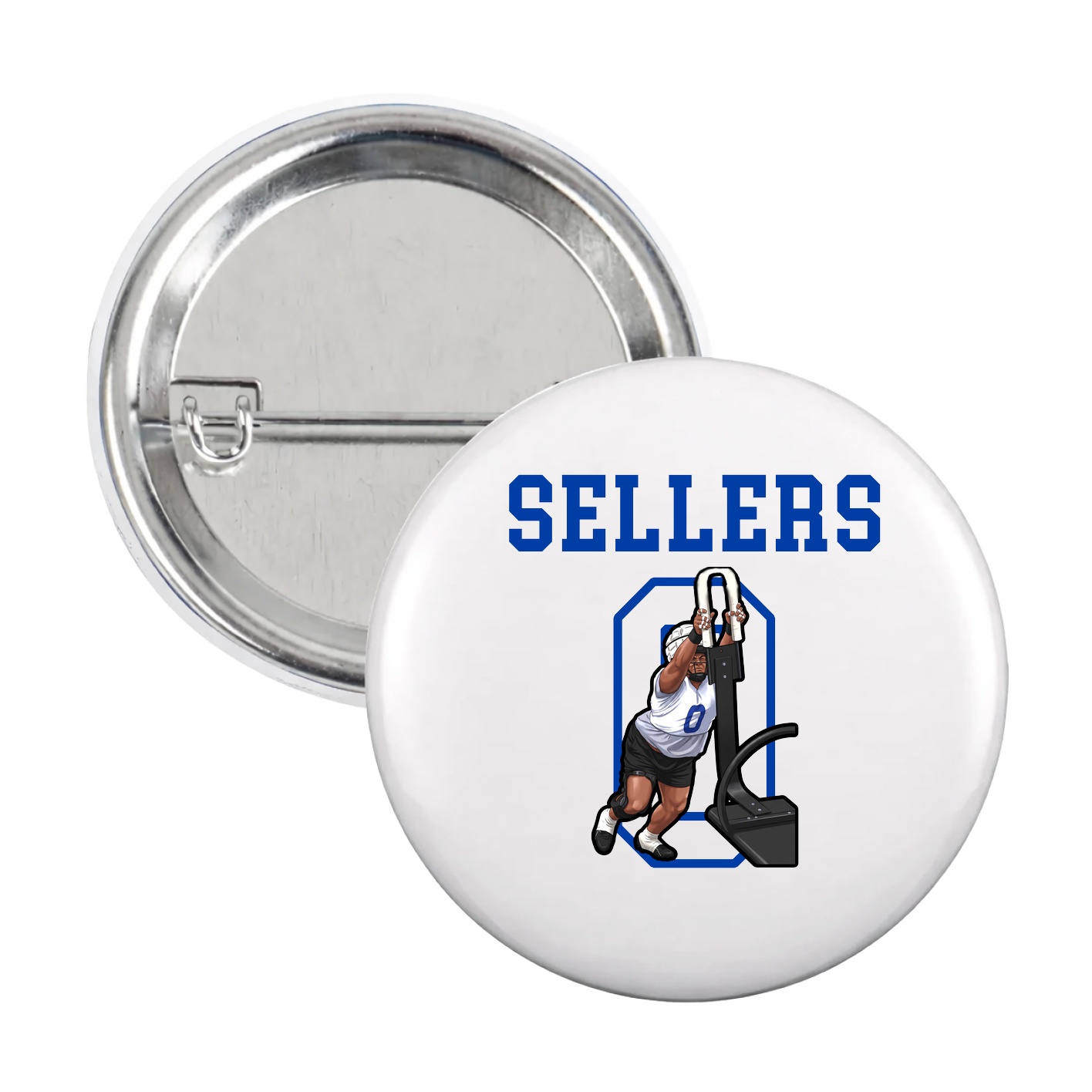 Game Day Button — Shirsey in White