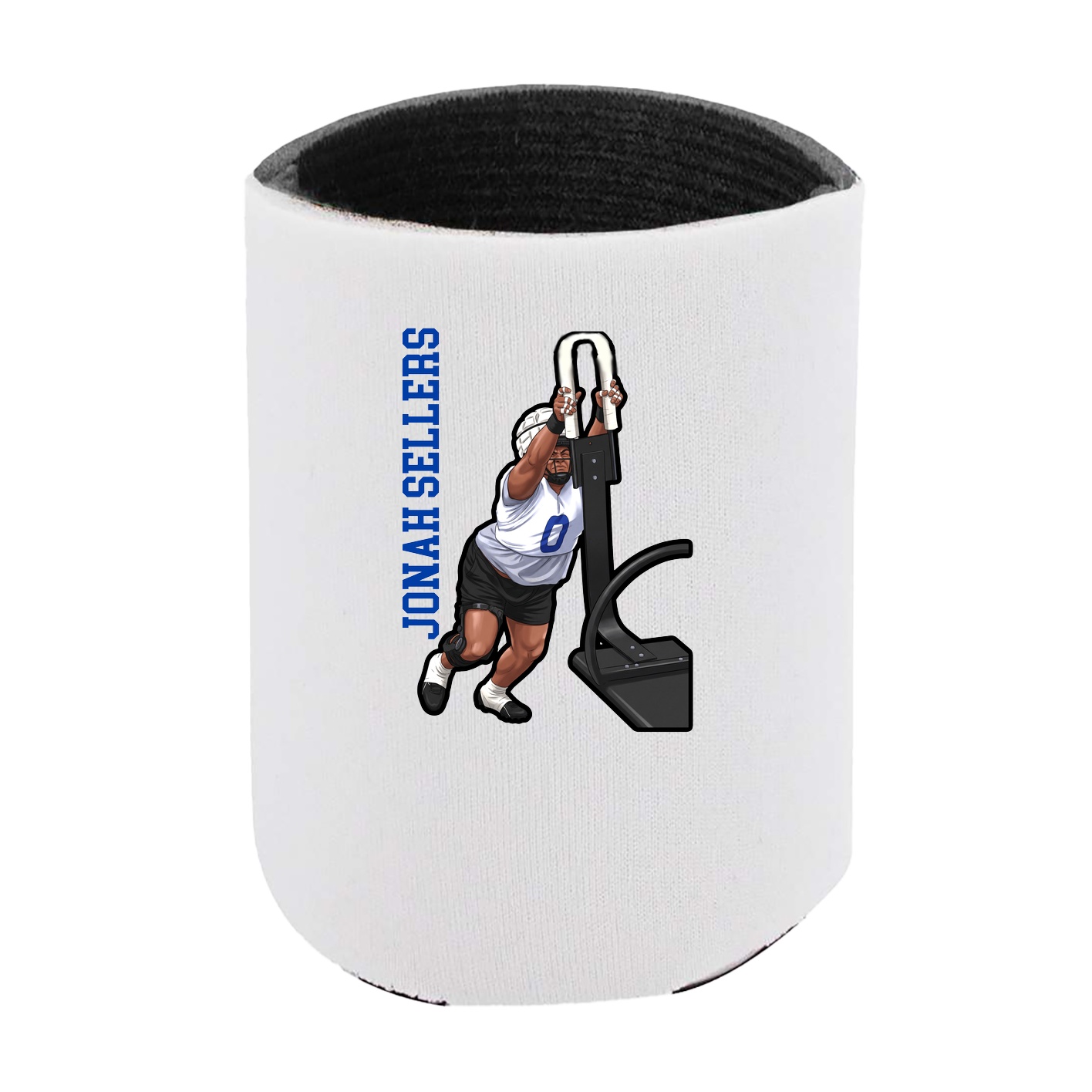 Can Holder — Name Vertical in White
