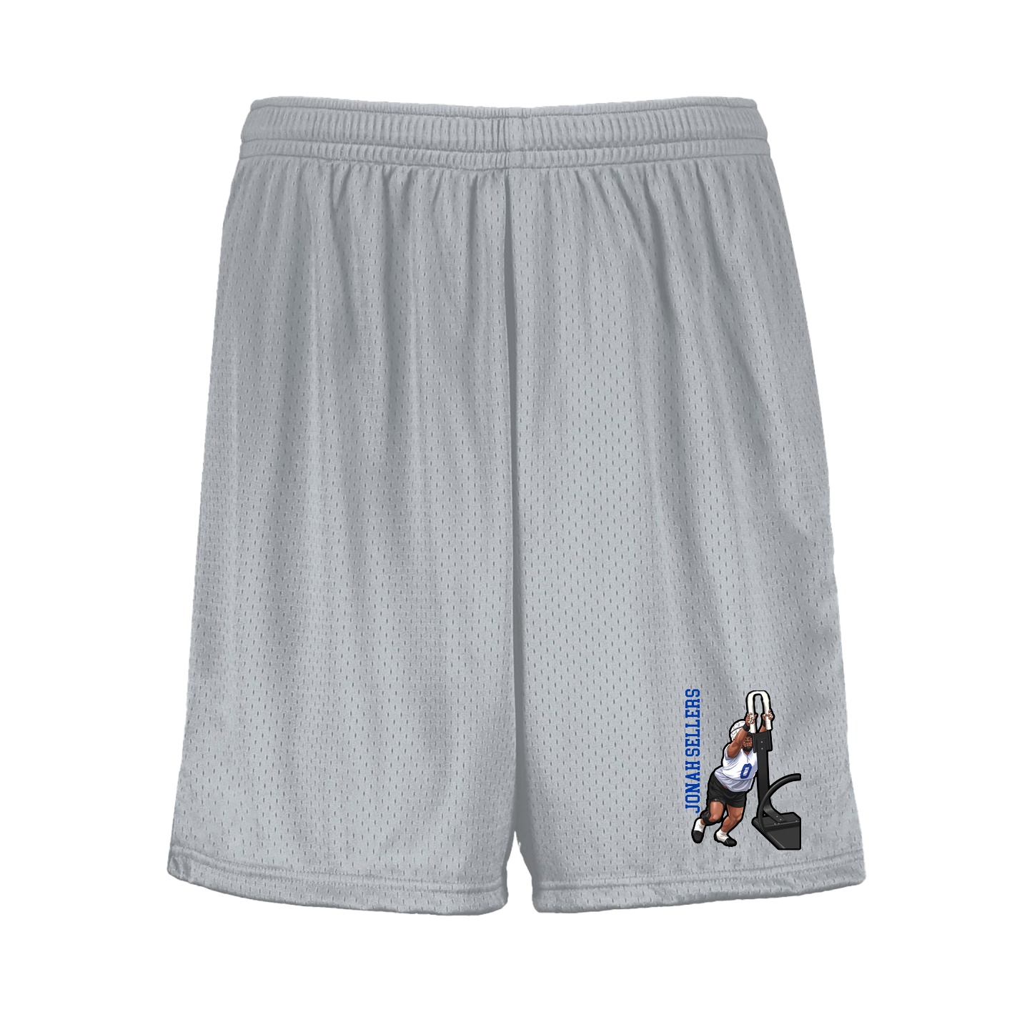 Shorts — Name Vertical in Silver