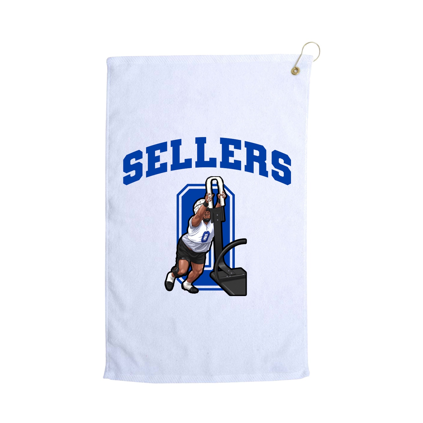Golf Towel — Number in White