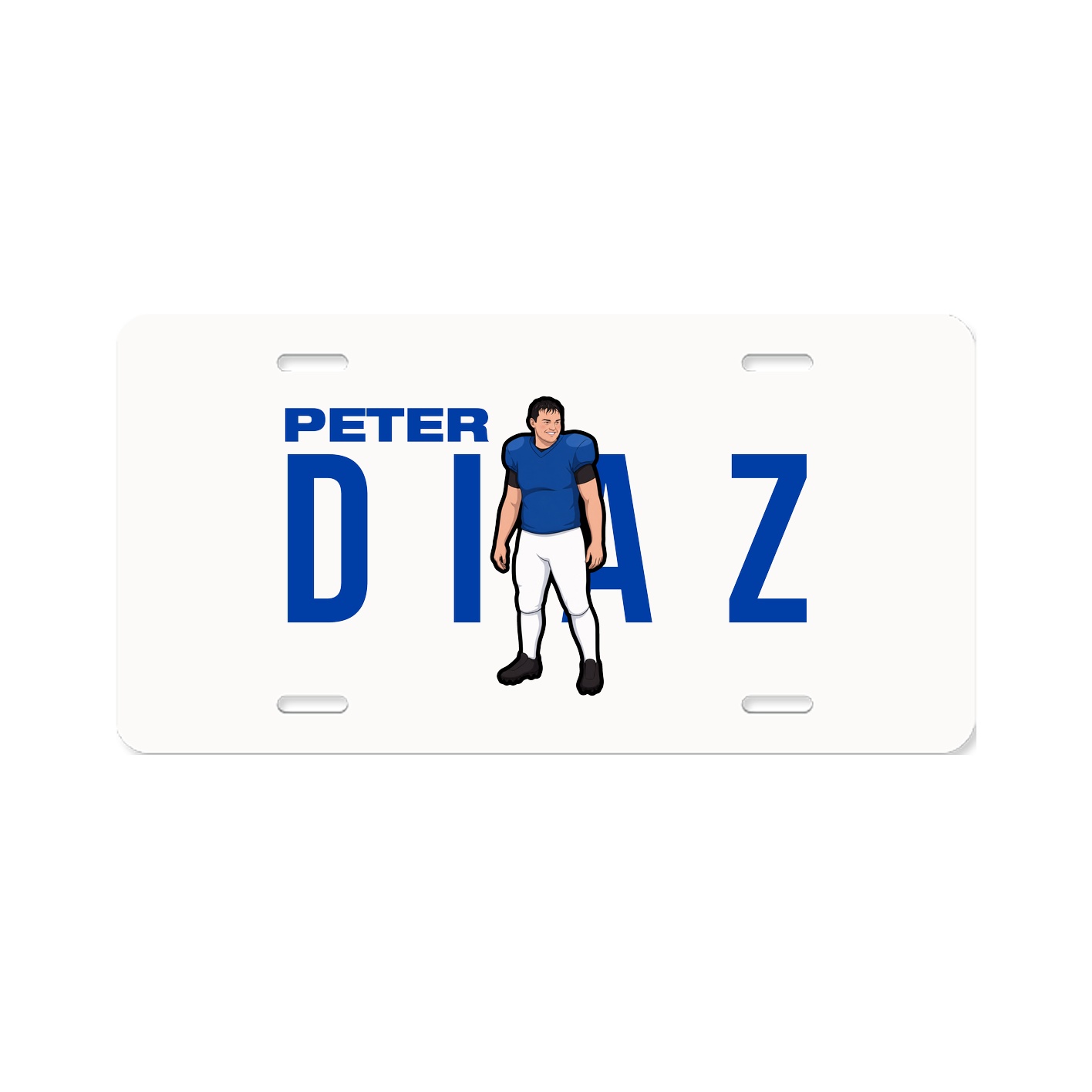 License Plate — Player Name in Classic