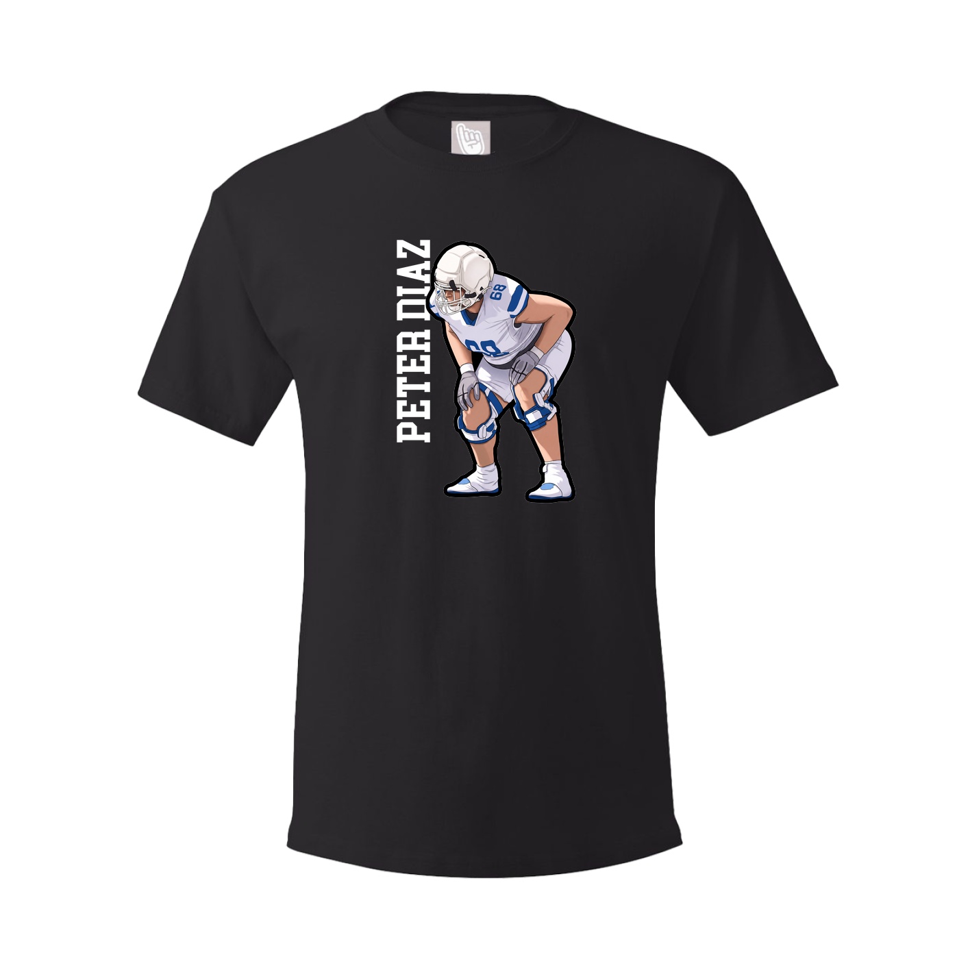 Tee — Name Vertical in Black