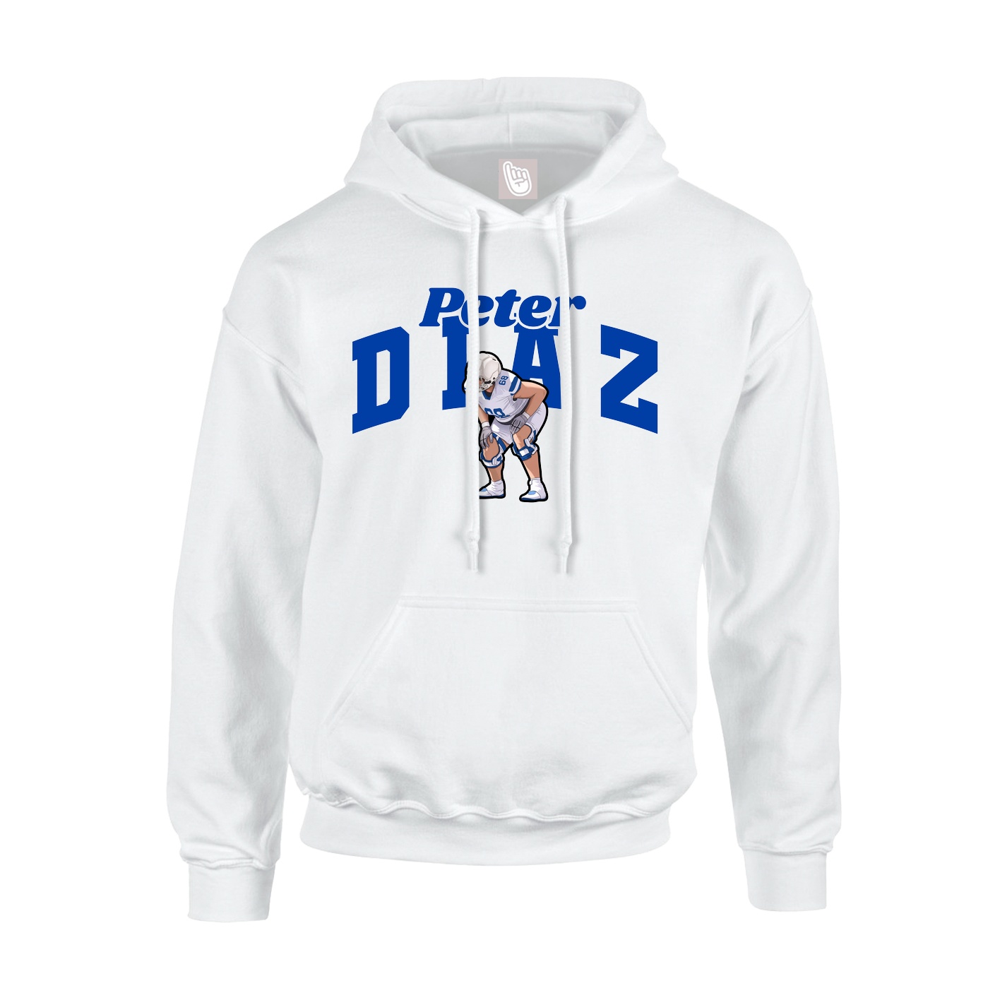 Youth Hoodie — Signature Arch in White