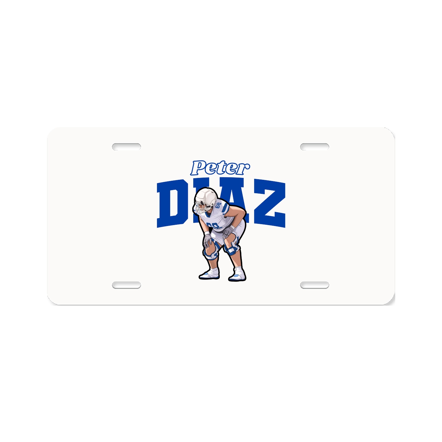 License Plate — Name Arch in Classic