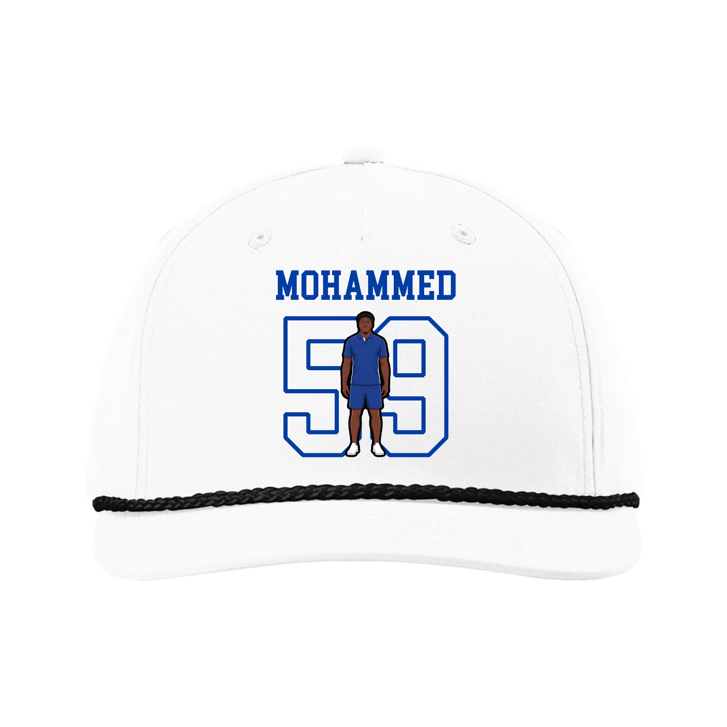 Five-Panel Classic Rope Cap — Shirsey in White