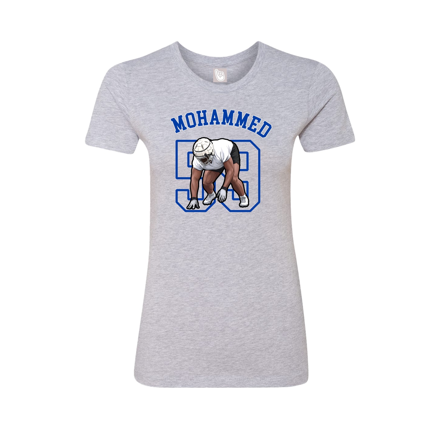 Fitted Women's Tee — Shirsey Arch in Grey