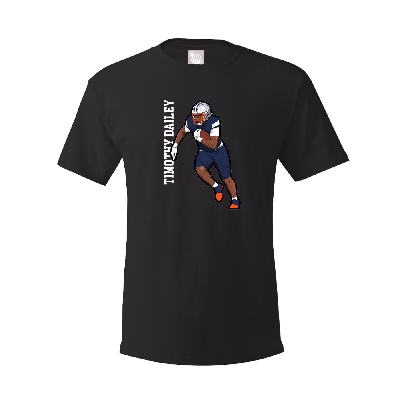 Tee — Name Vertical in Black