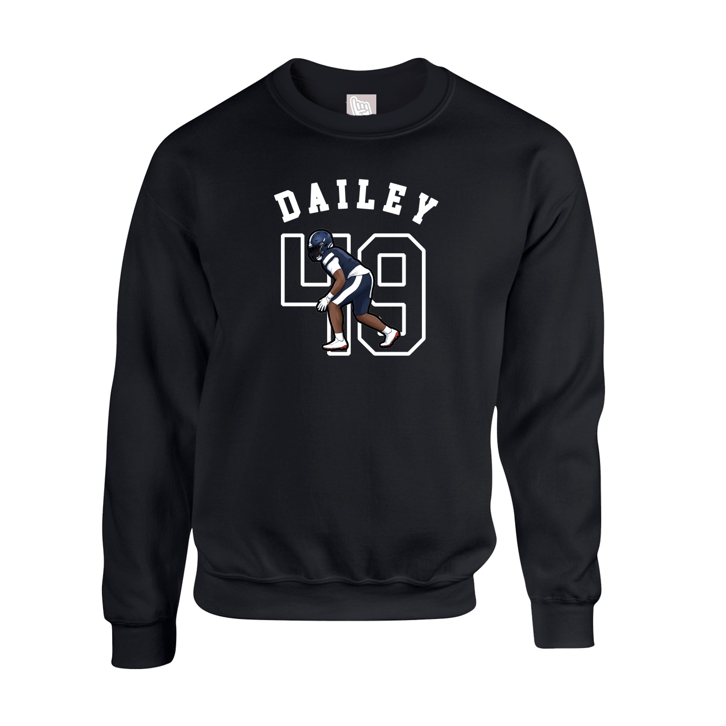 Fleece Crew — Shirsey Arch in Black