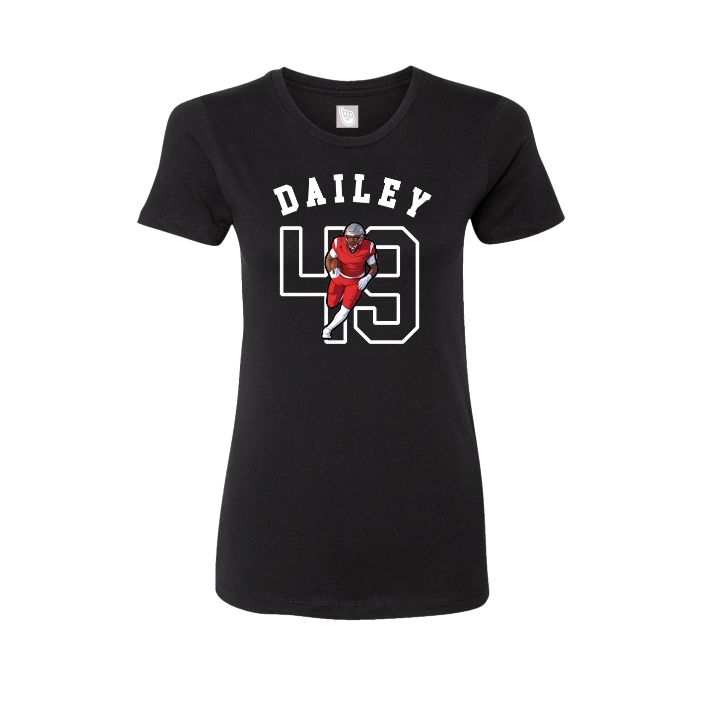 Fitted Women's Tee — Shirsey Arch in Black