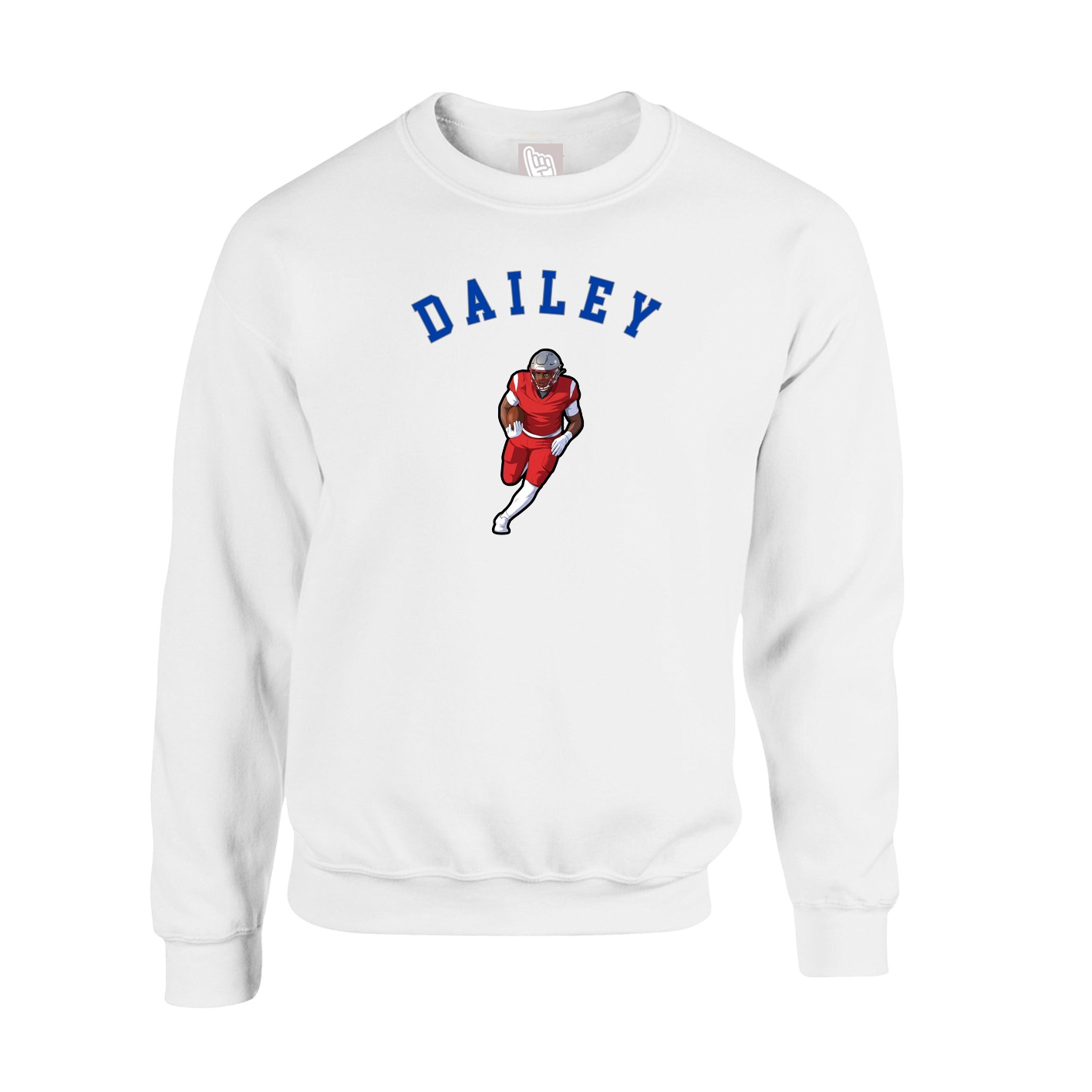 Fleece Crew — Shirsey Arch in White