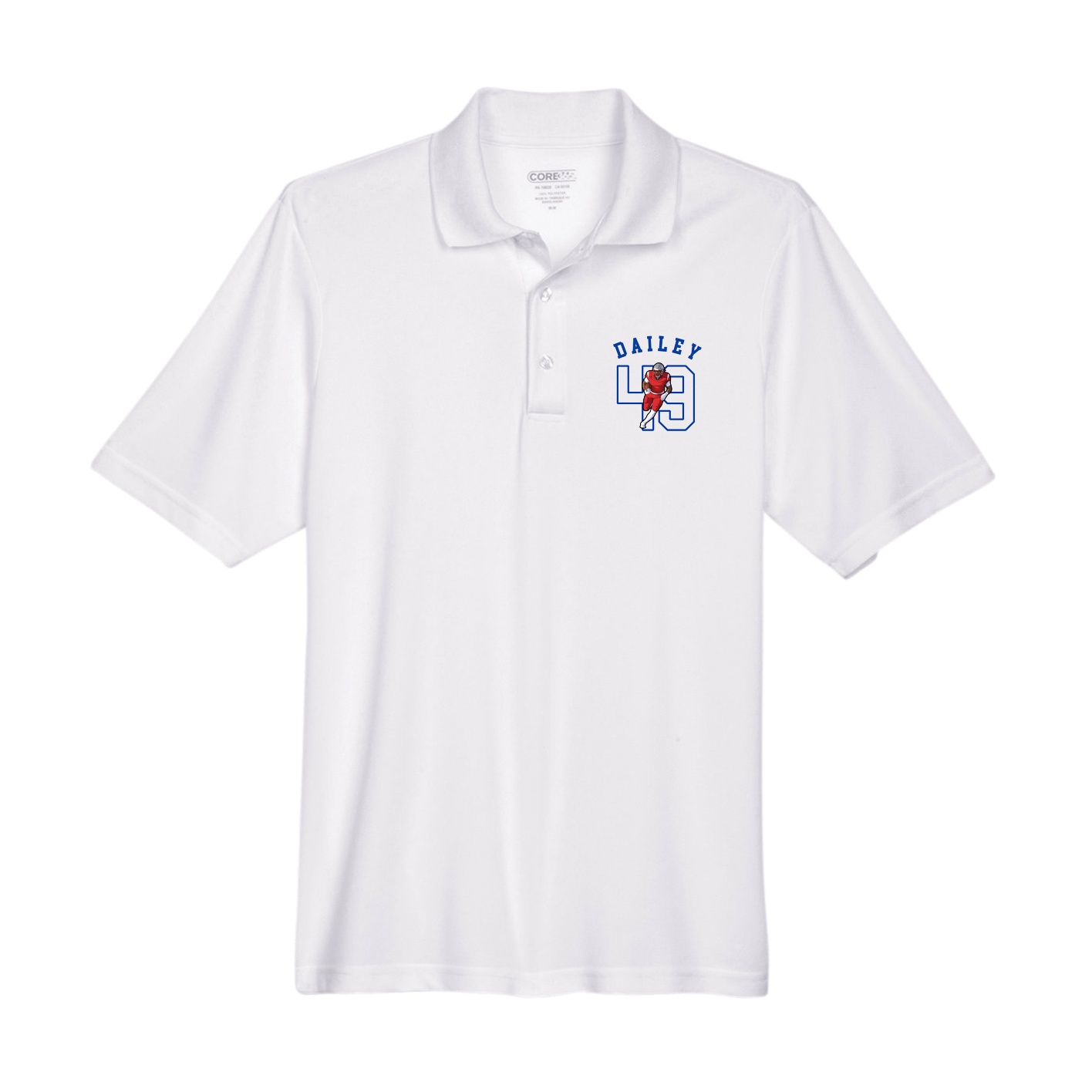 Performance Polo — Shirsey Arch in White