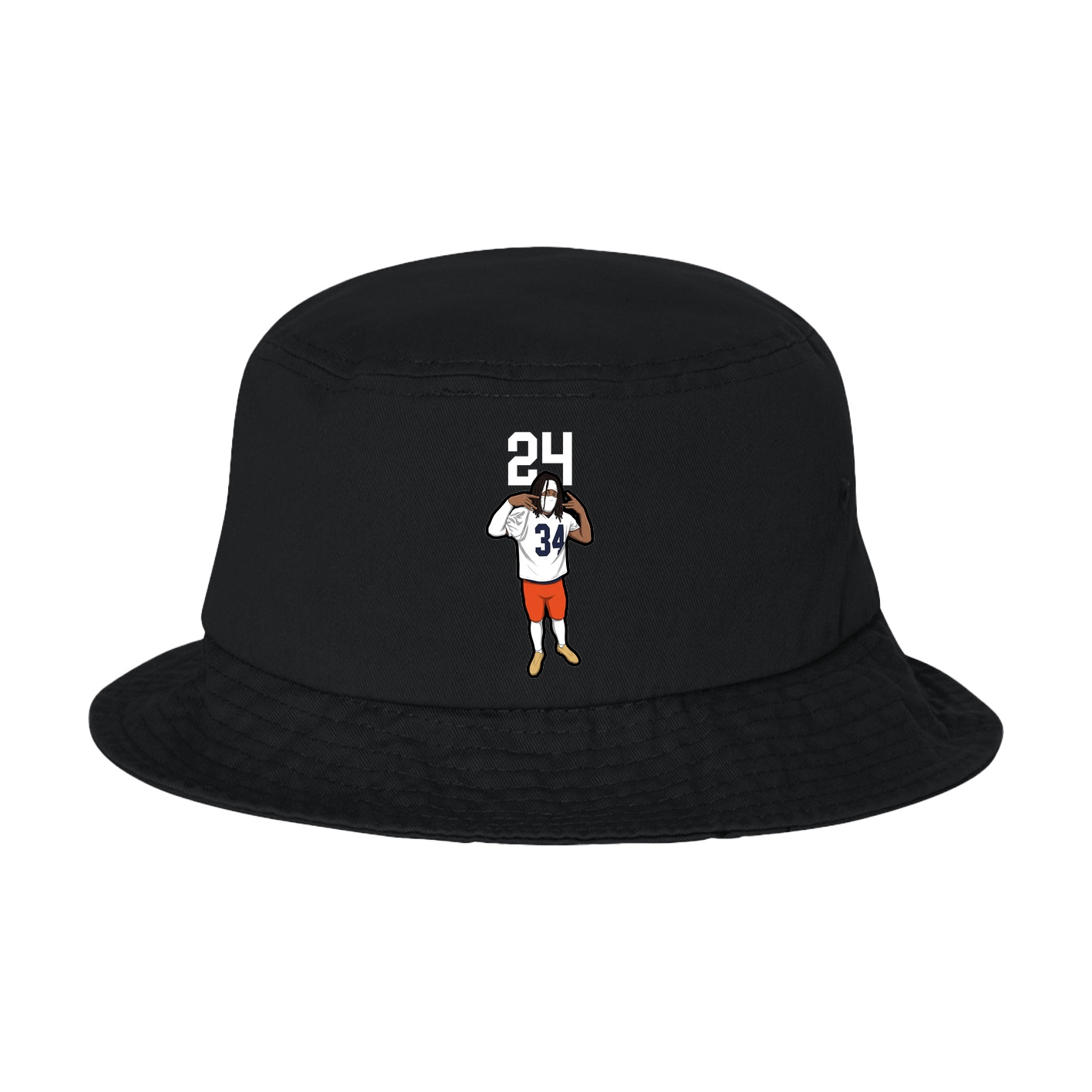 Bucket Cap — Number Top in Black