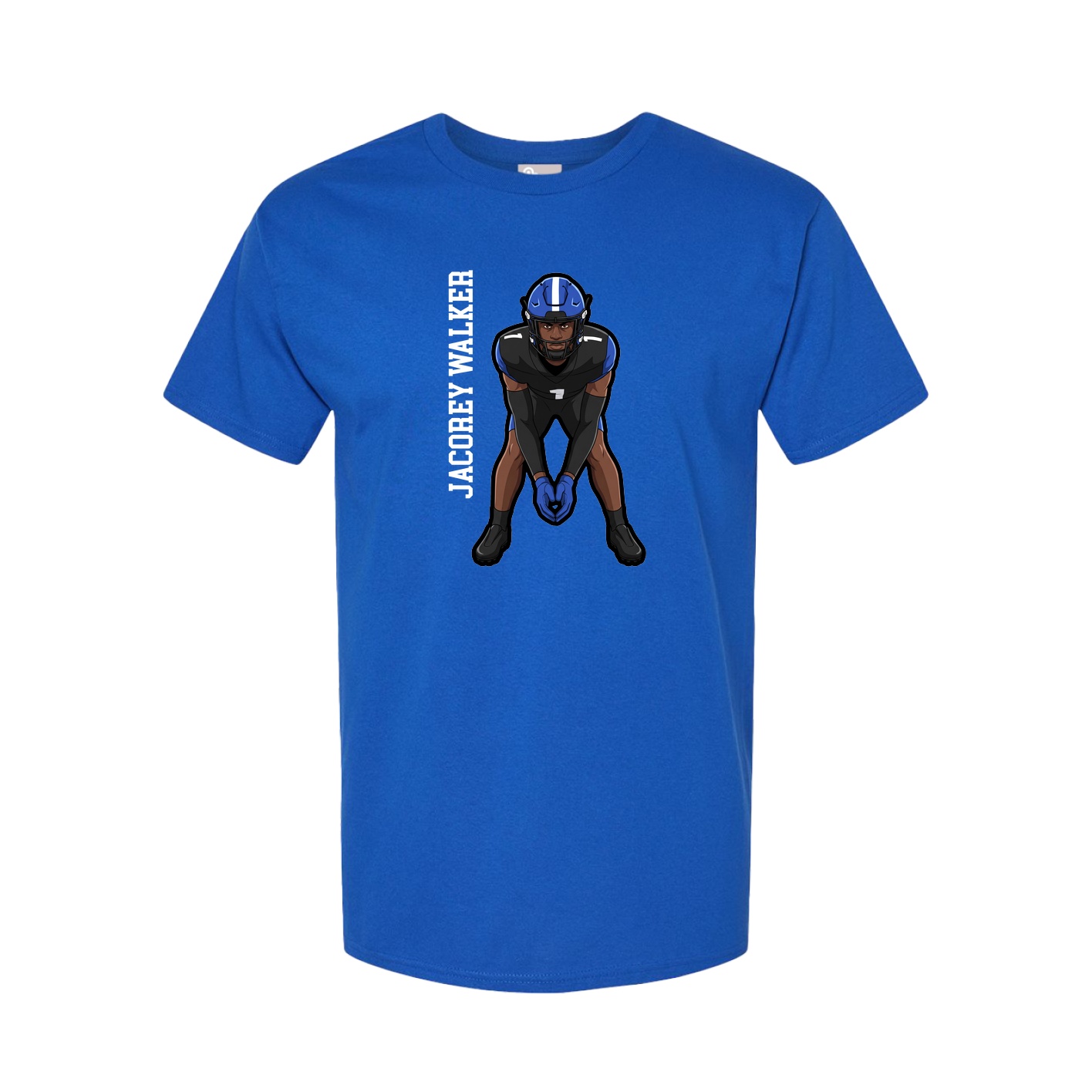 Tee — Name Vertical in Royal