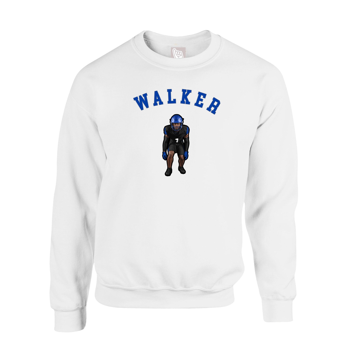 Fleece Crew — Shirsey Arch in White