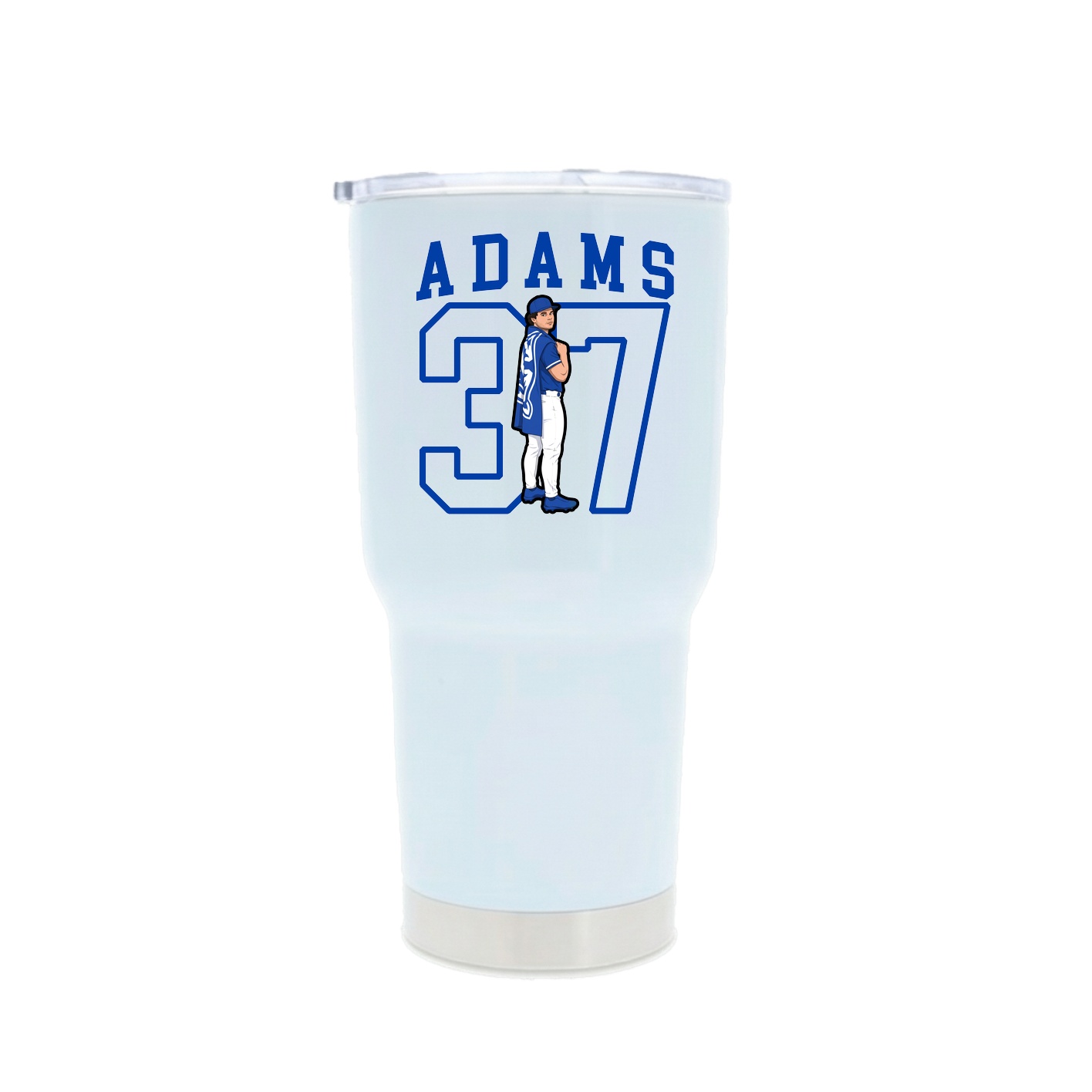 30oz Stainless Steel Tumbler — Shirsey in White