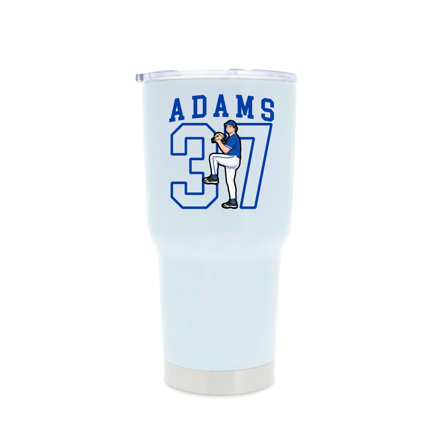 30oz Stainless Steel Tumbler — Shirsey in White
