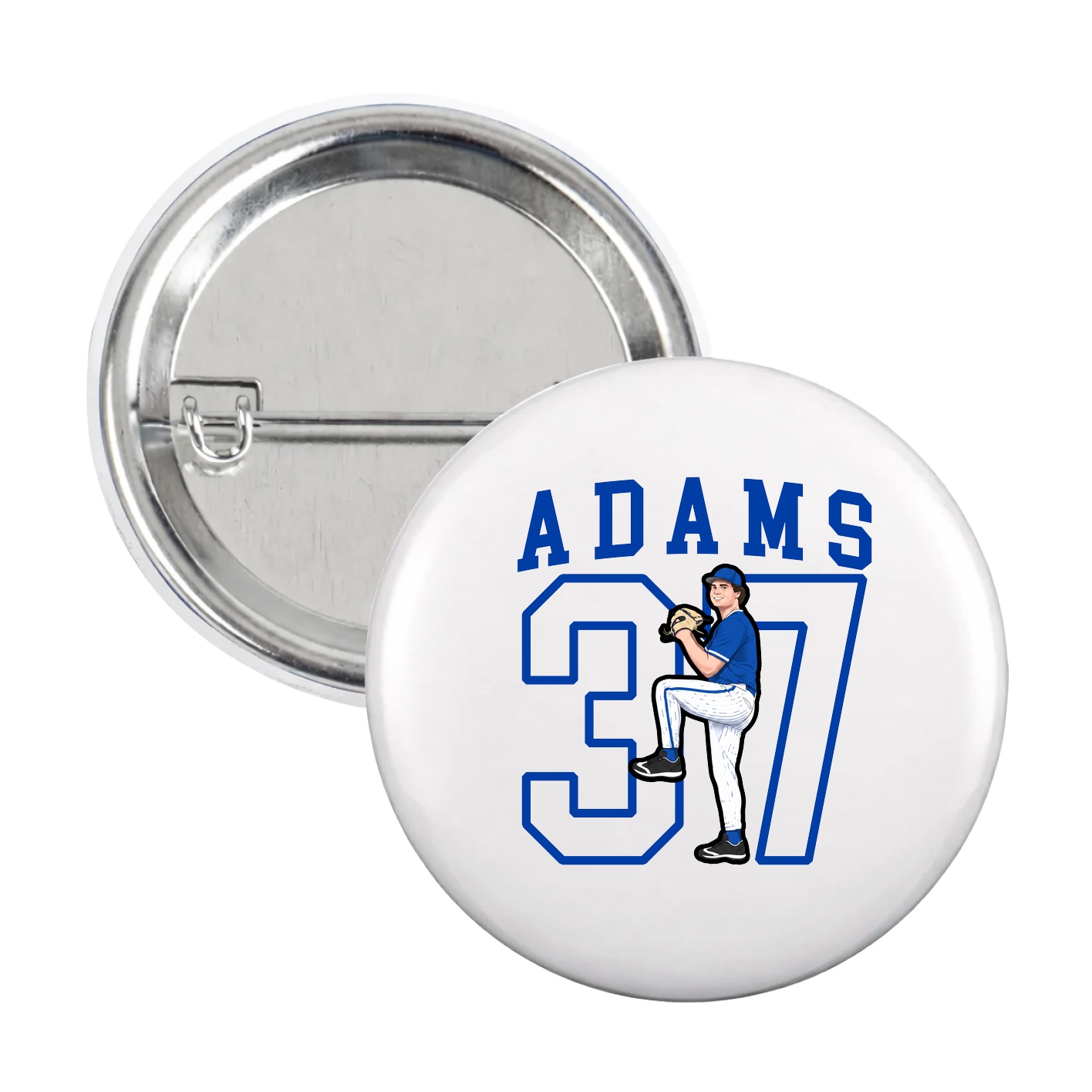 Game Day Button — Shirsey in White