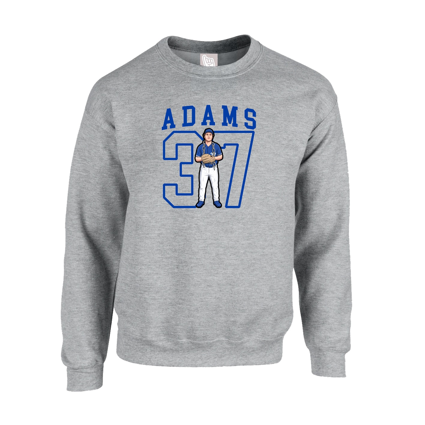 Fleece Crew — Shirsey in Grey