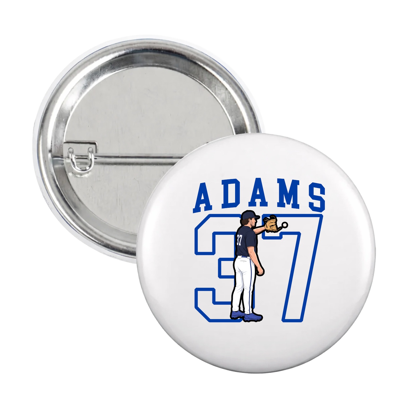 Game Day Button — Shirsey in White