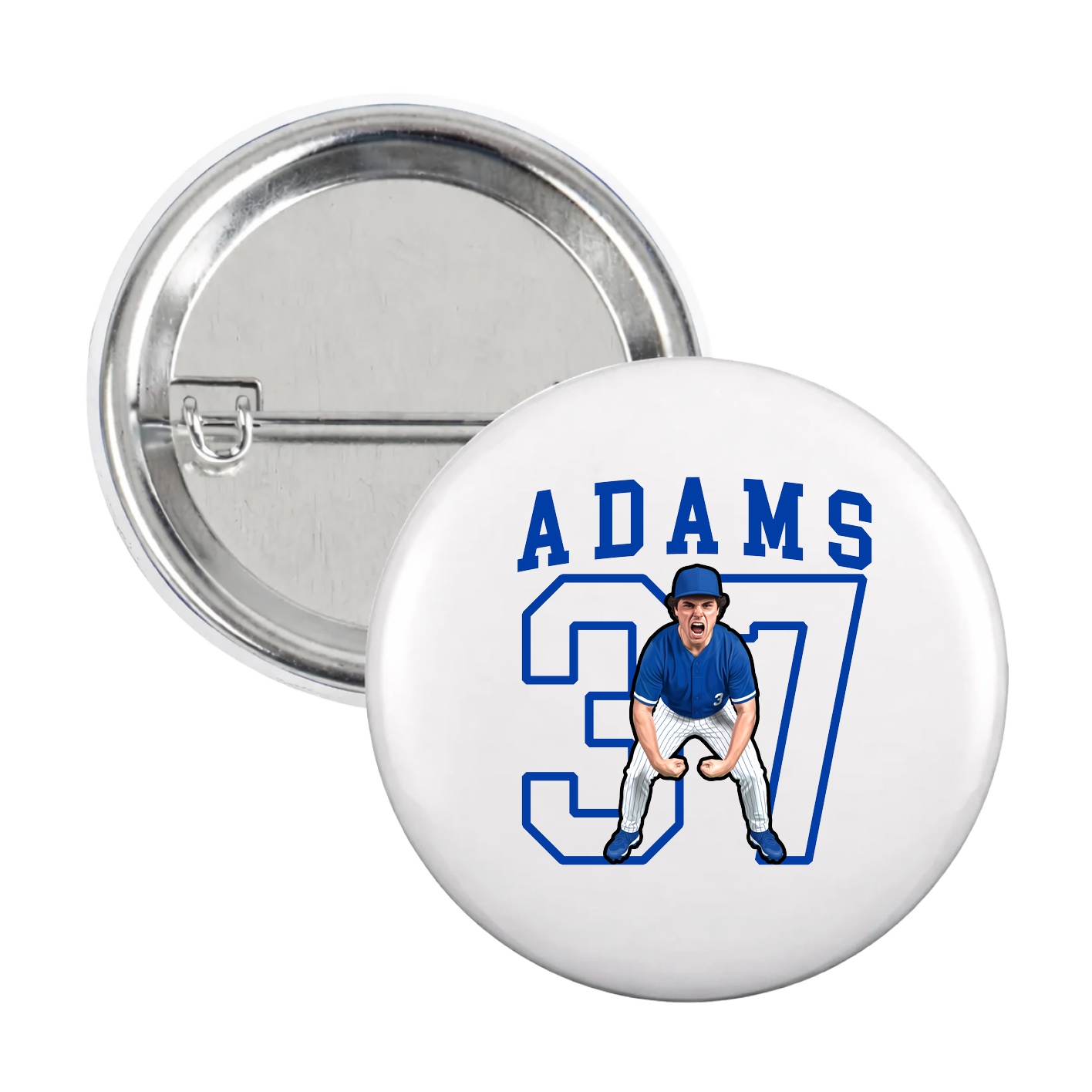 Game Day Button — Shirsey in White