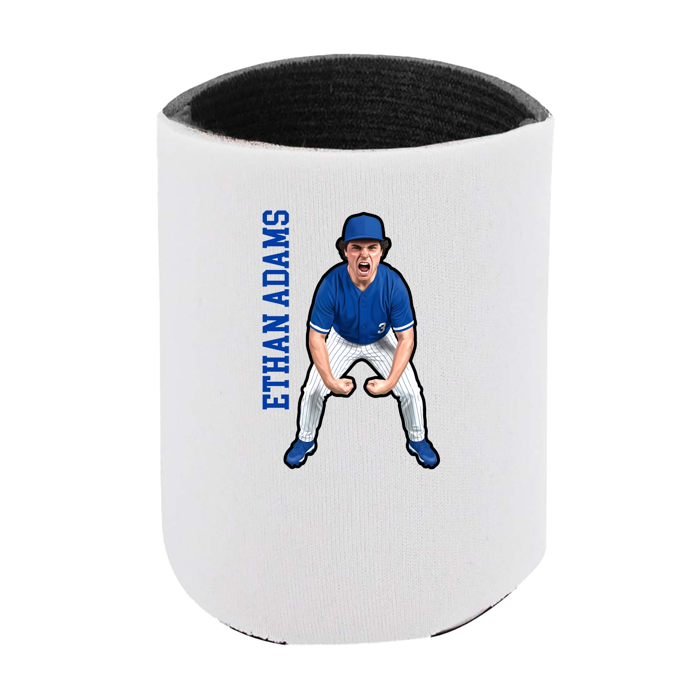 Can Holder — Name Vertical in White