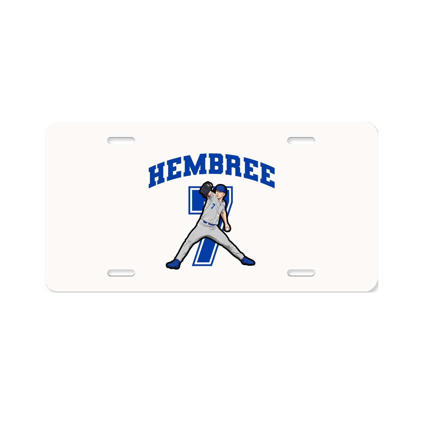 License Plate — Number in Classic