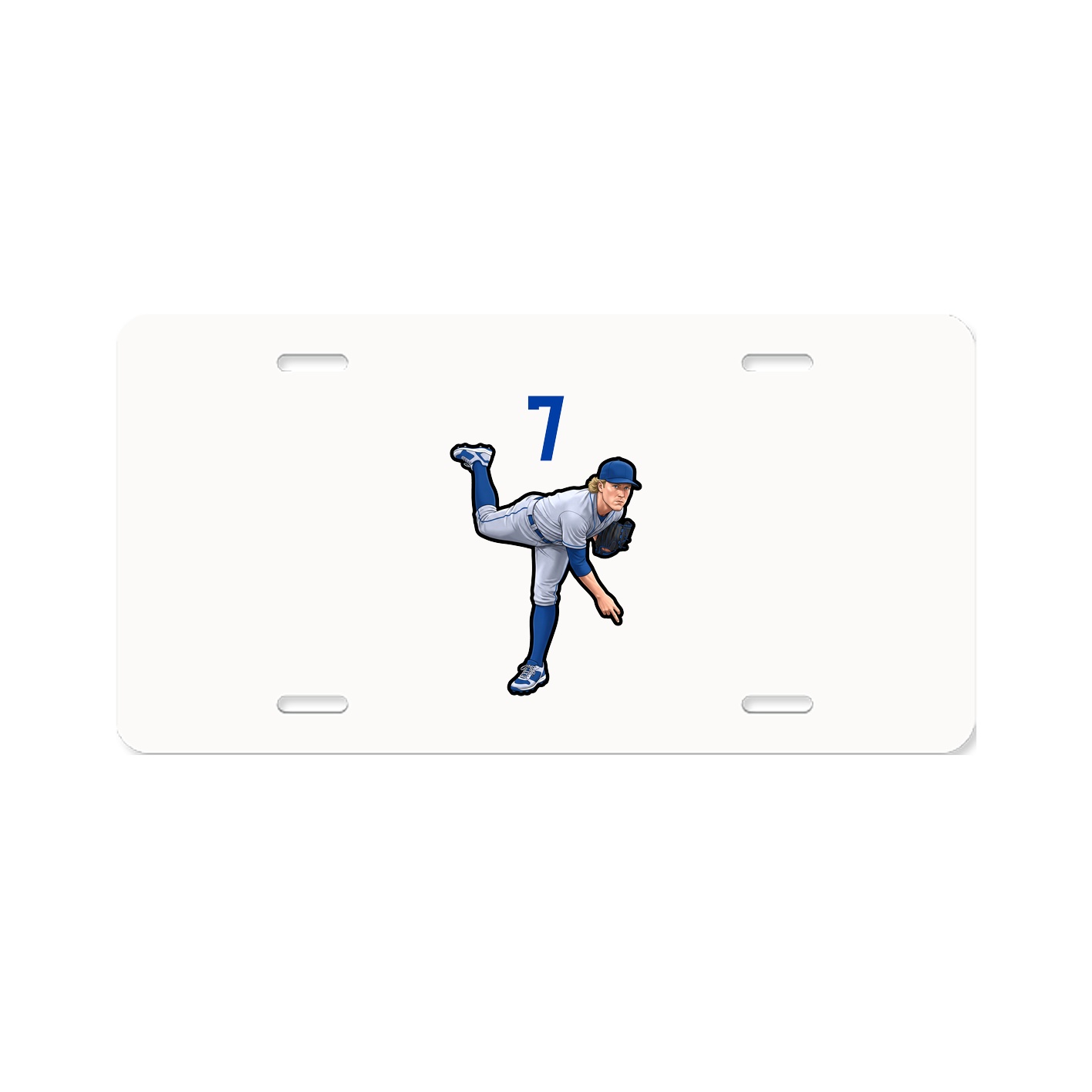 License Plate — Number Top in Classic