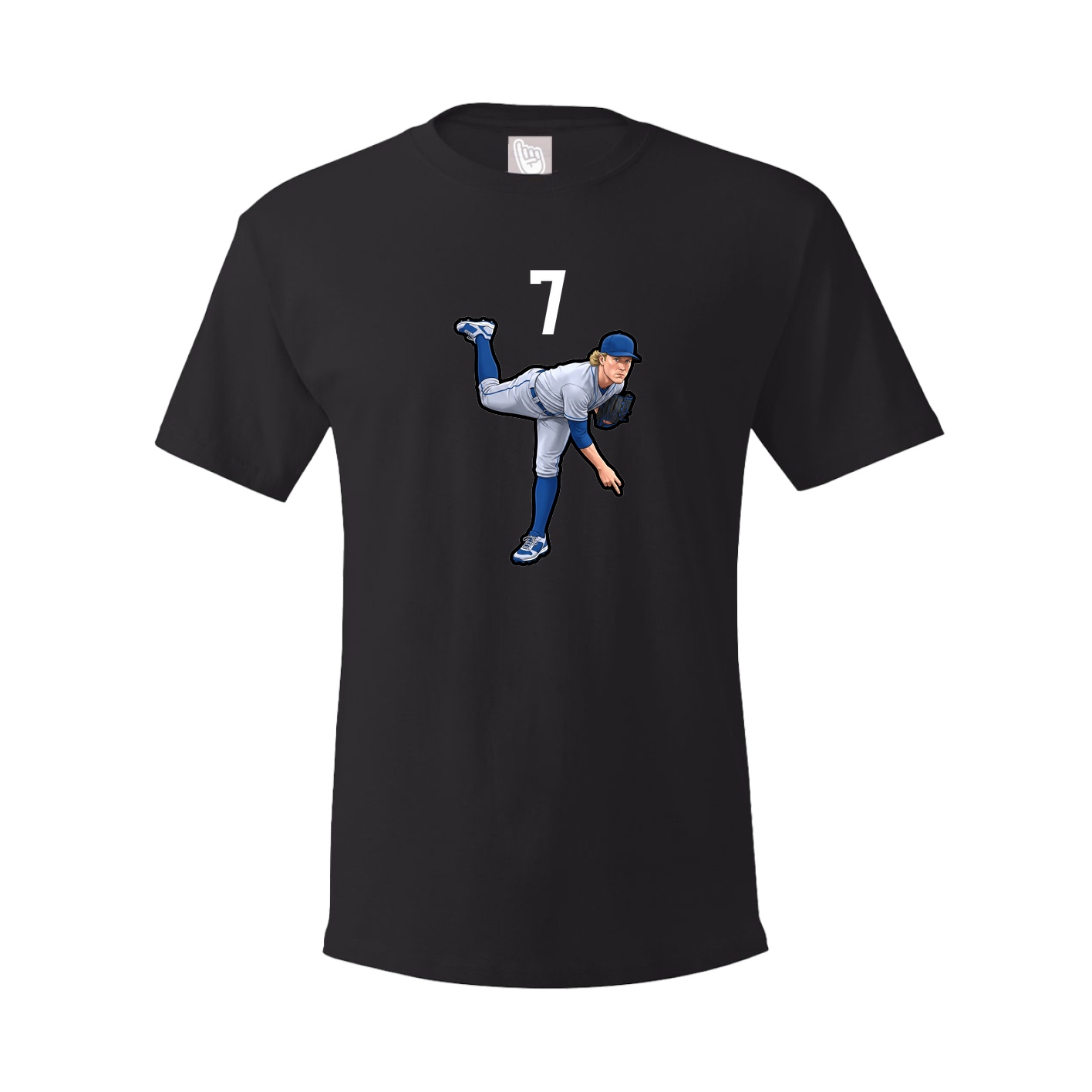 Youth Tee — Number Top in Black