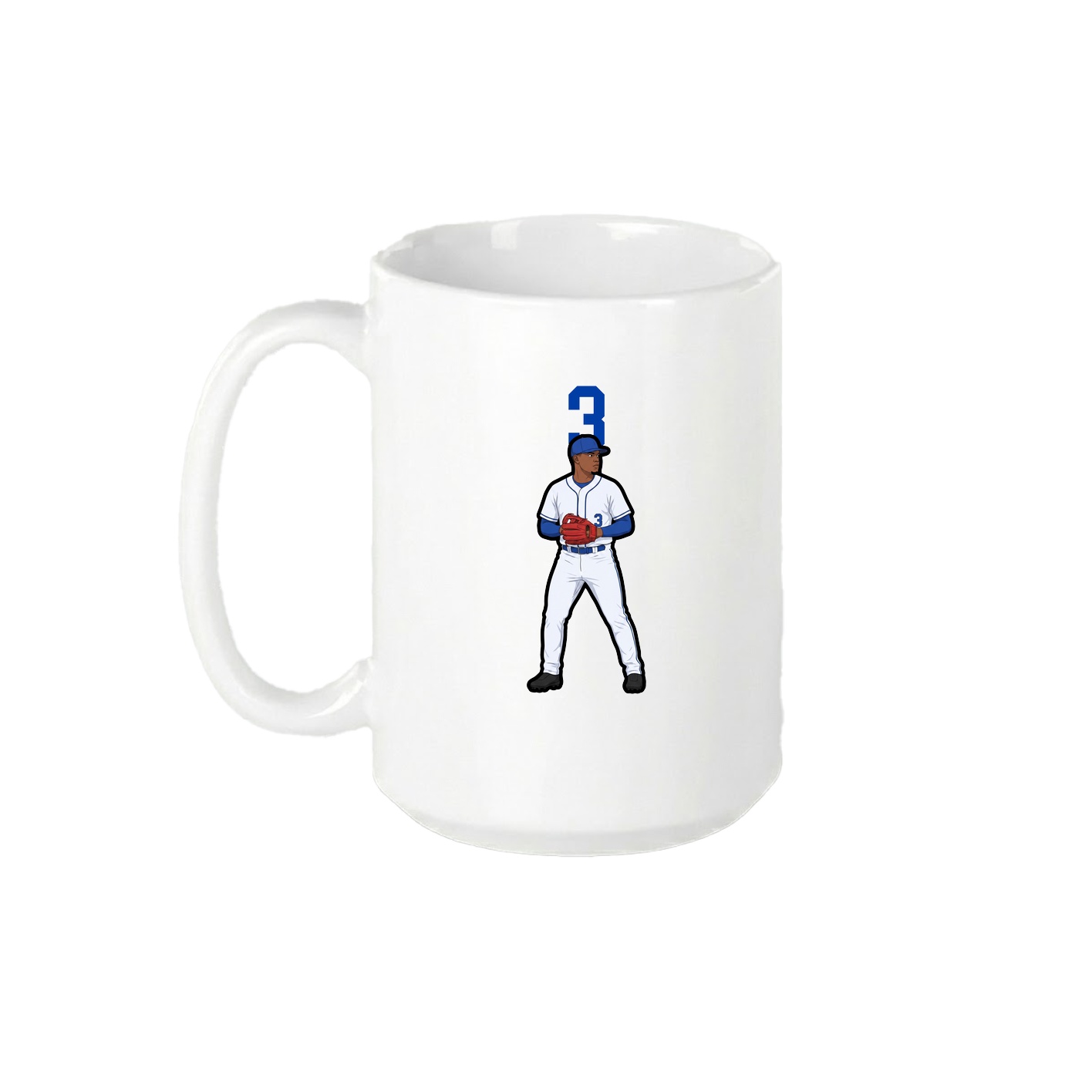 15oz Coffee Mug — Number Top in White
