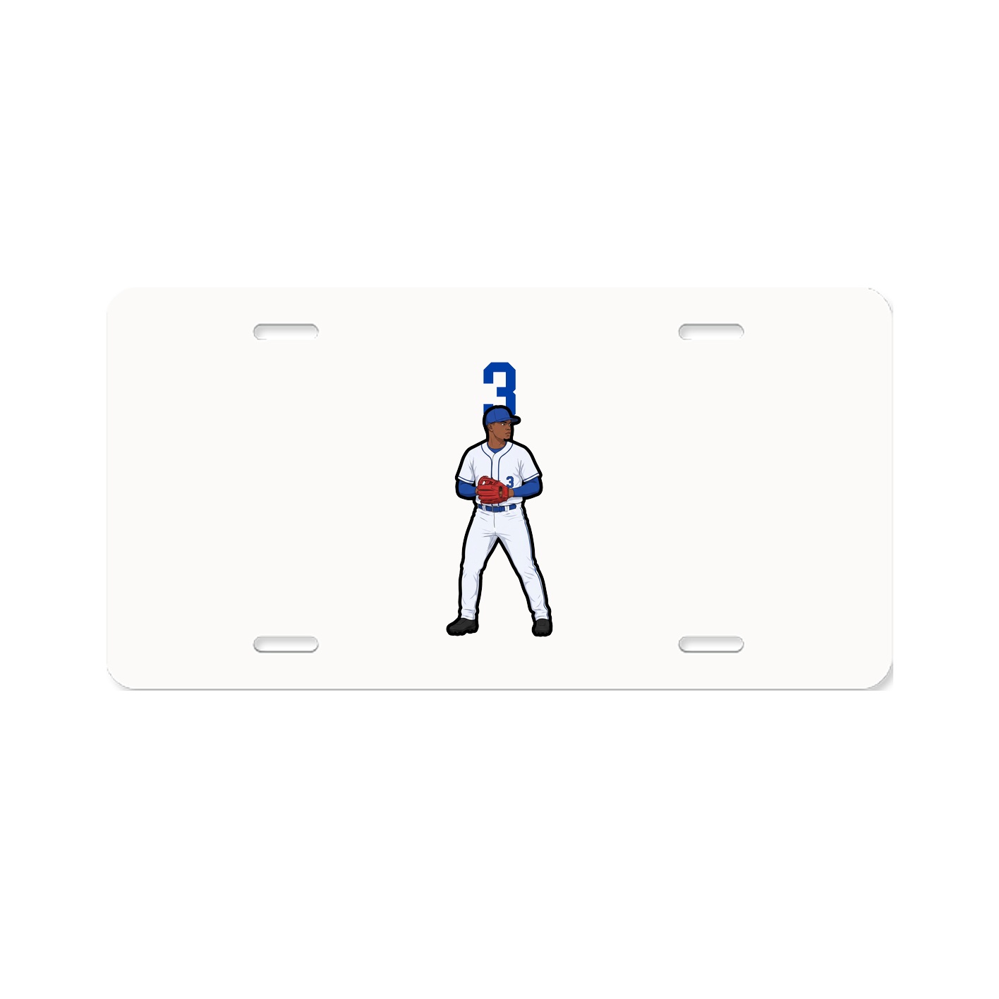 License Plate — Number Top in Classic