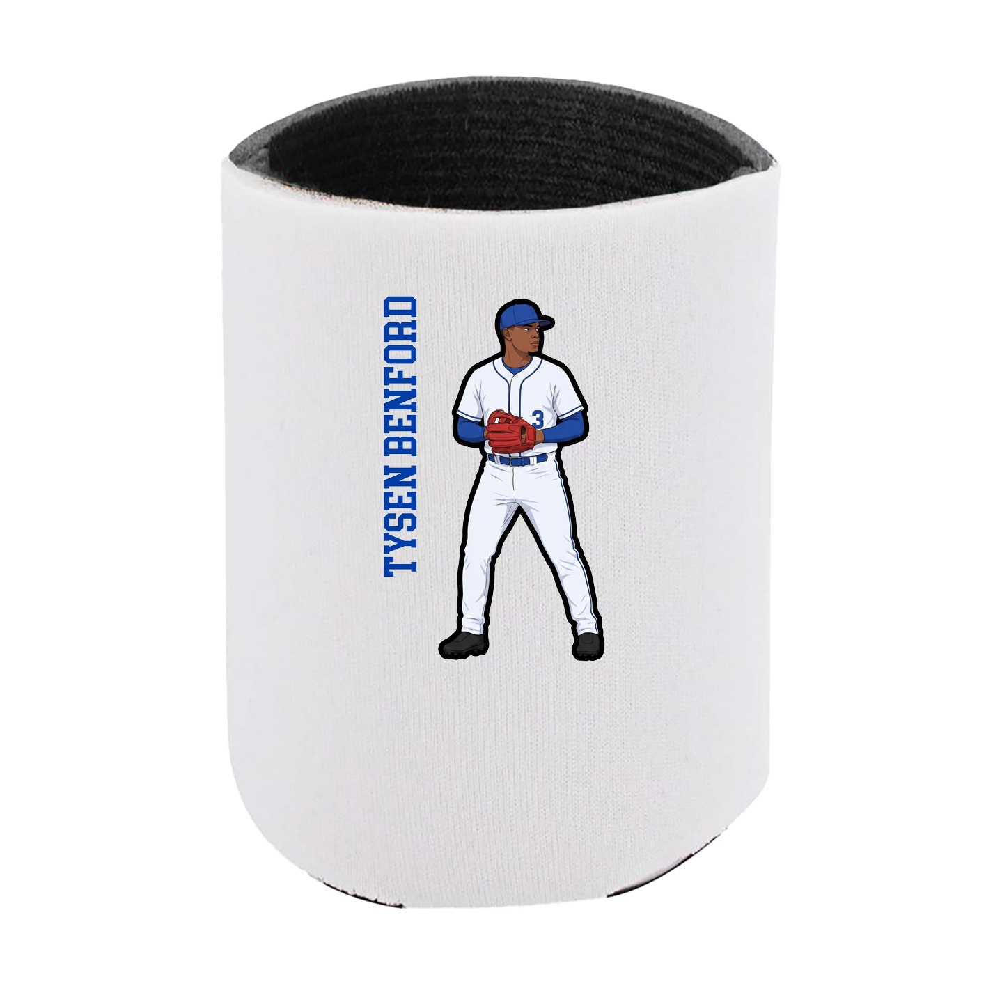 Can Holder — Name Vertical in White