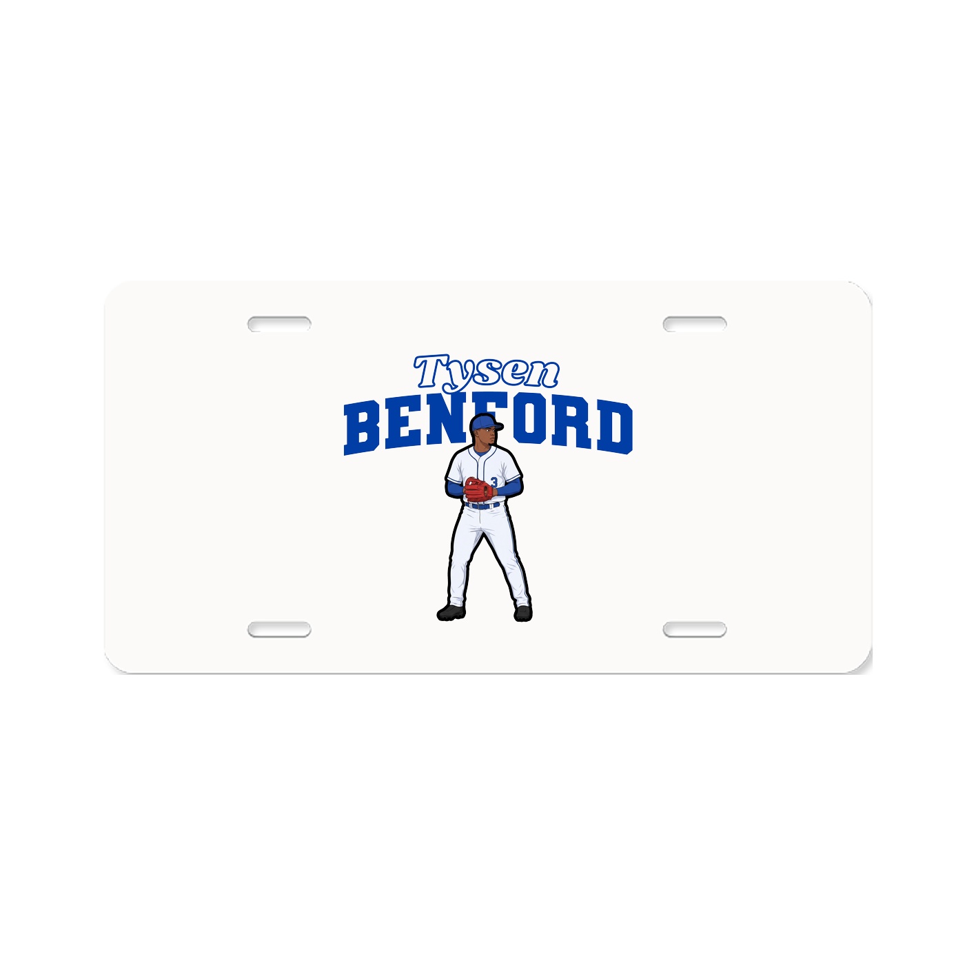 License Plate — Name Arch in Classic