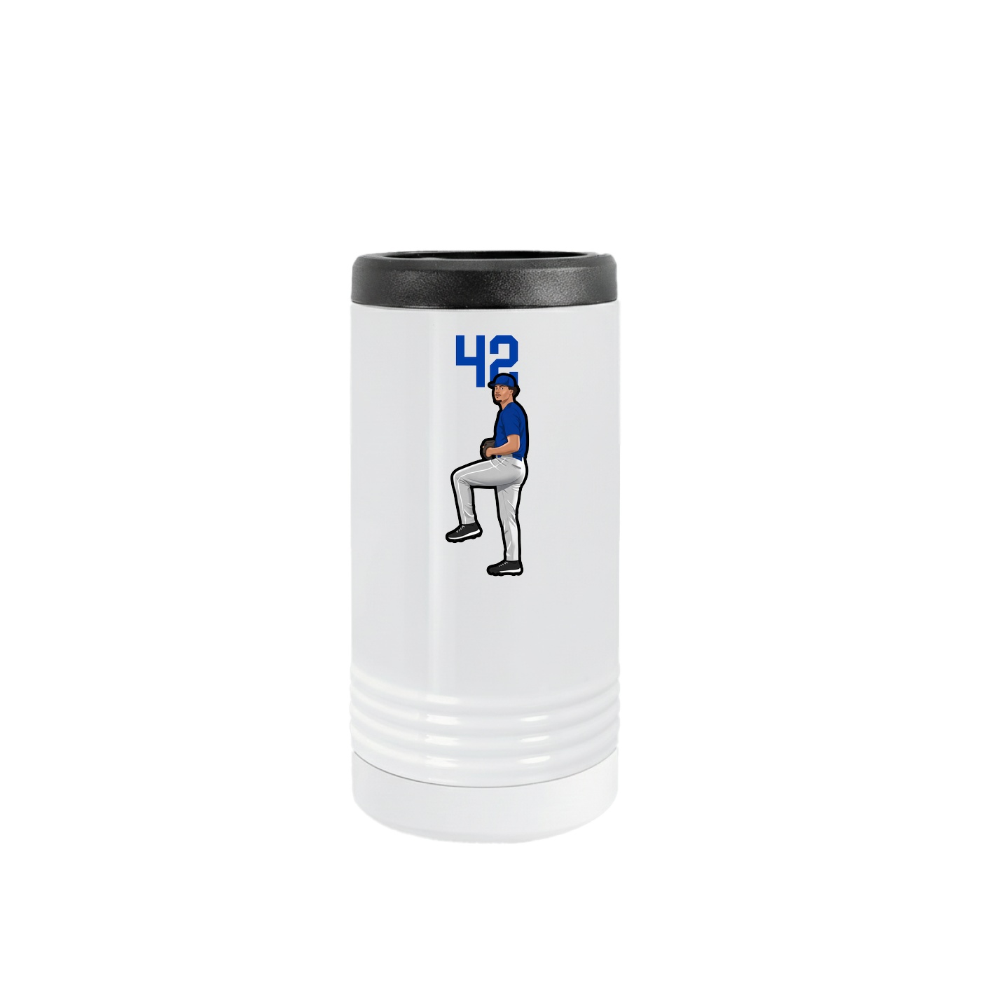 Slim Beverage Holder — Number Top in White