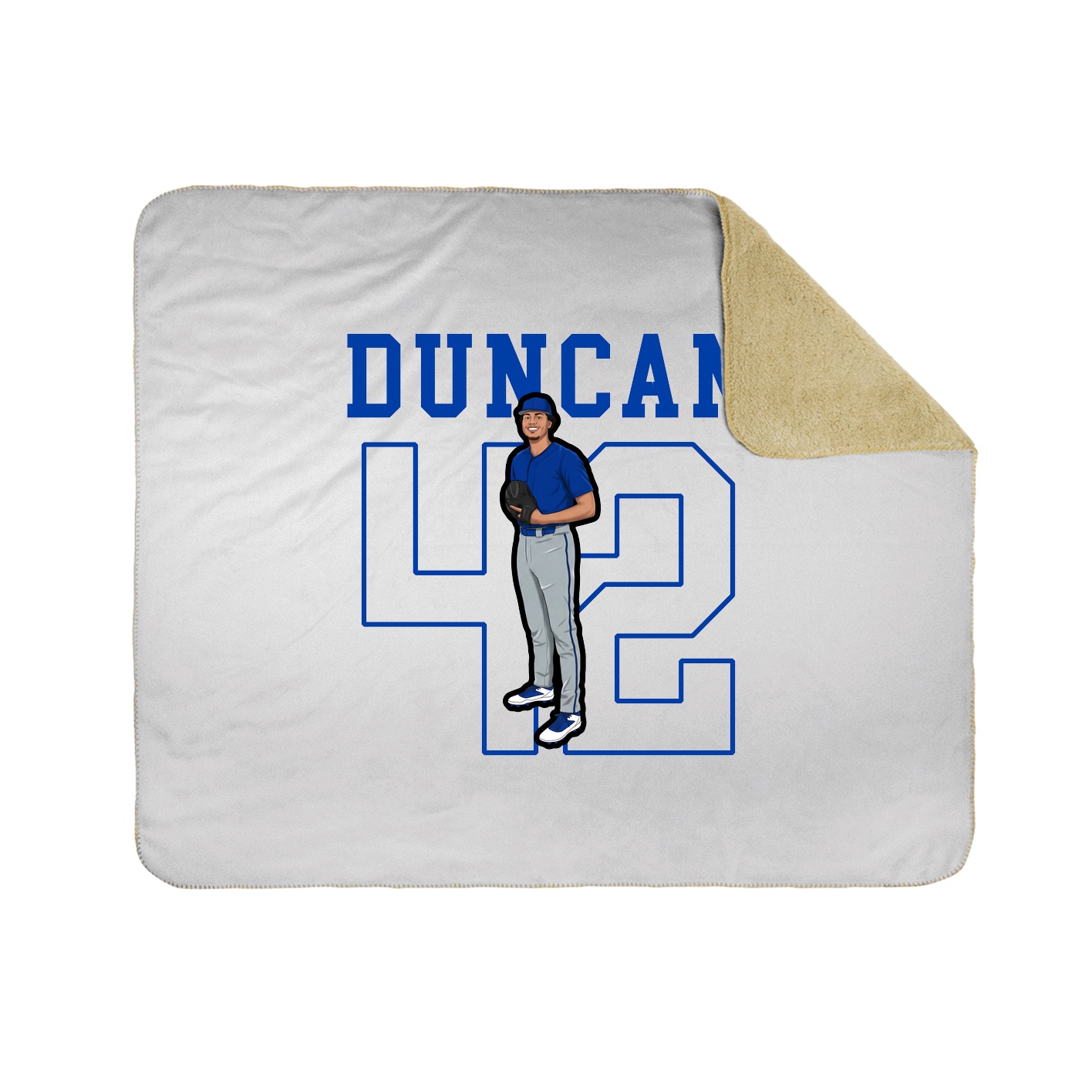 Throw Blanket — Shirsey in White