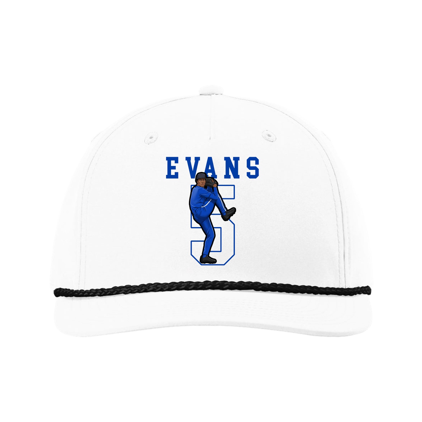 Five-Panel Classic Rope Cap — Shirsey in White