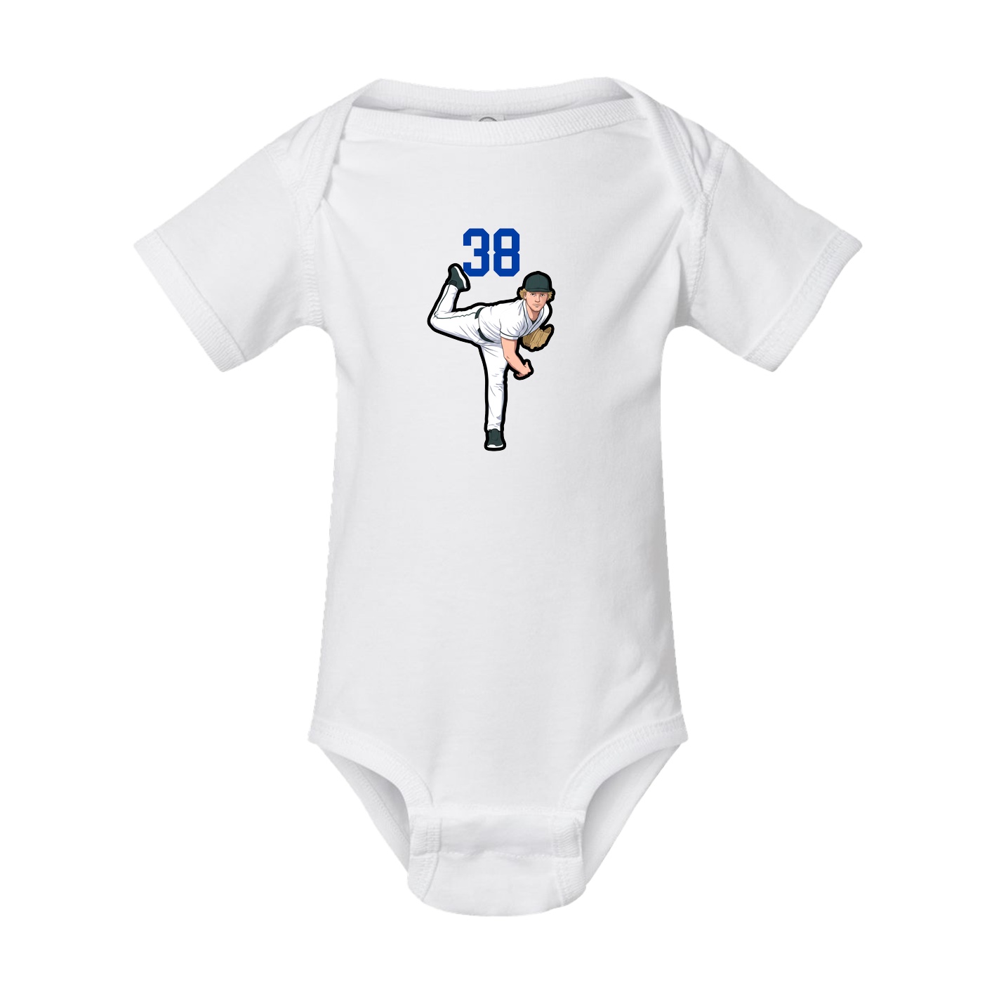 Baby Onesie — Number Top in White