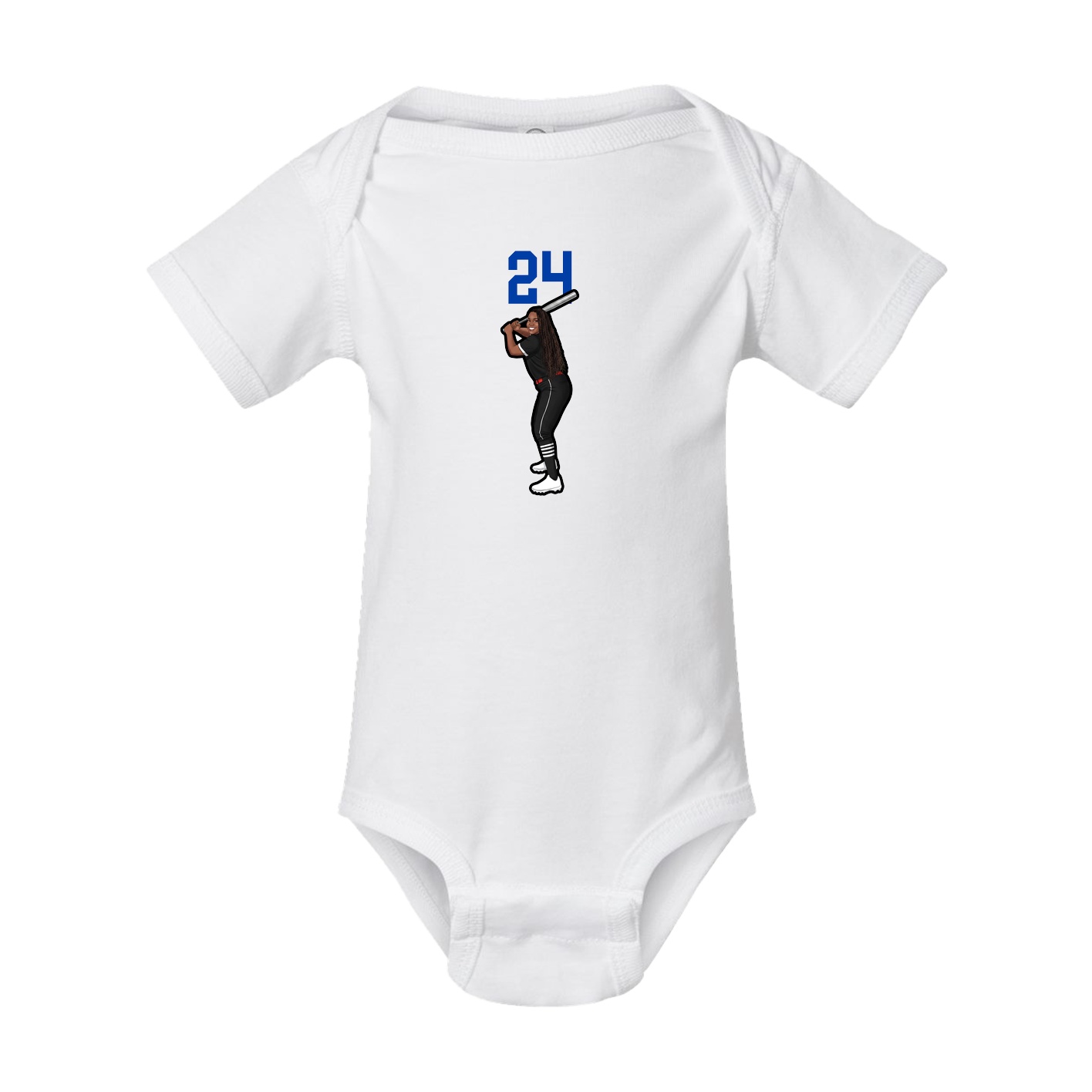 Baby Onesie — Number Top in White