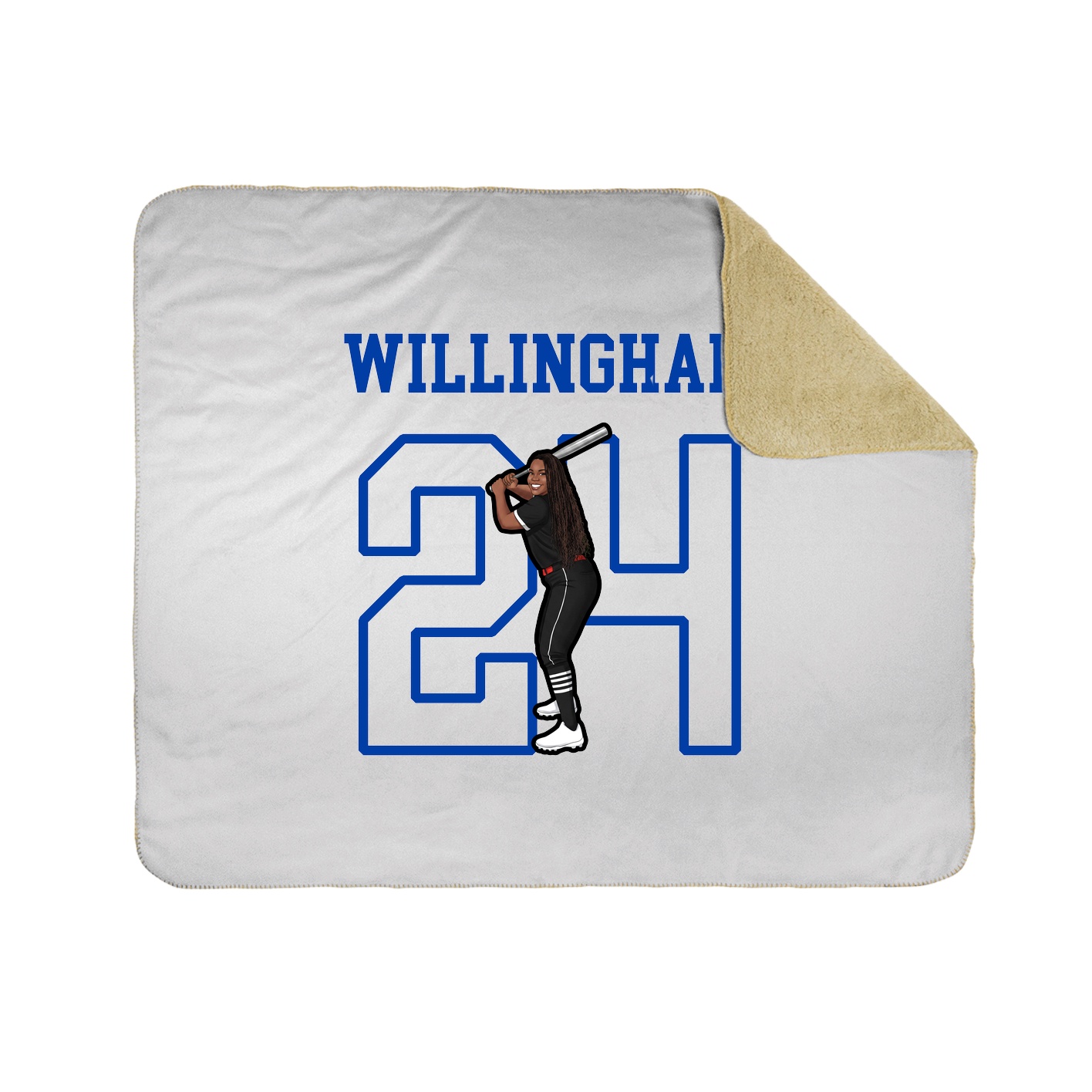 Throw Blanket — Shirsey in White