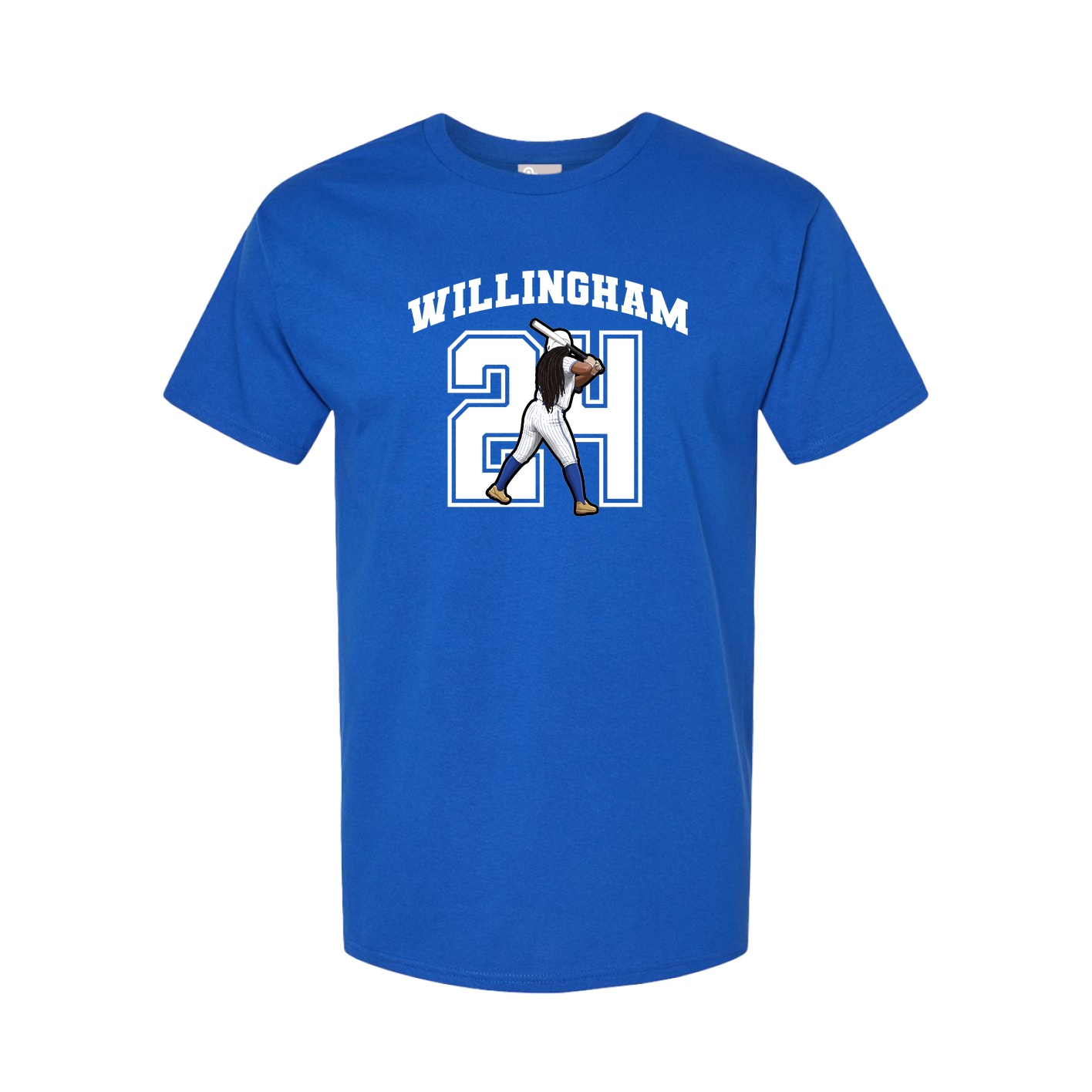 Youth Tee — Number in Royal