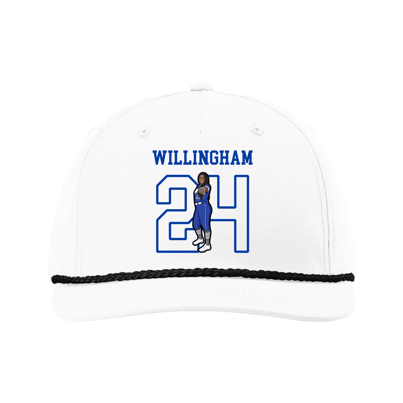 Five-Panel Classic Rope Cap — Shirsey in White
