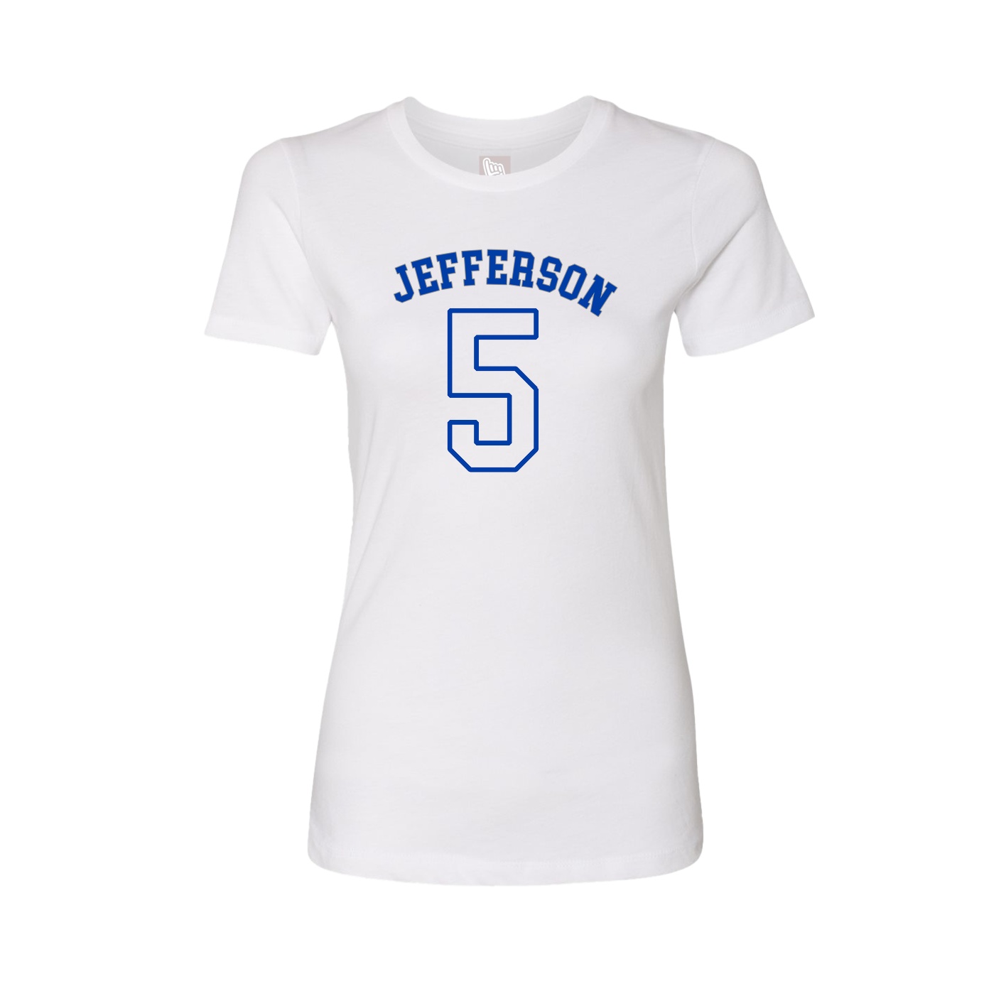 Fitted Women's Tee — Shirsey Arch in White