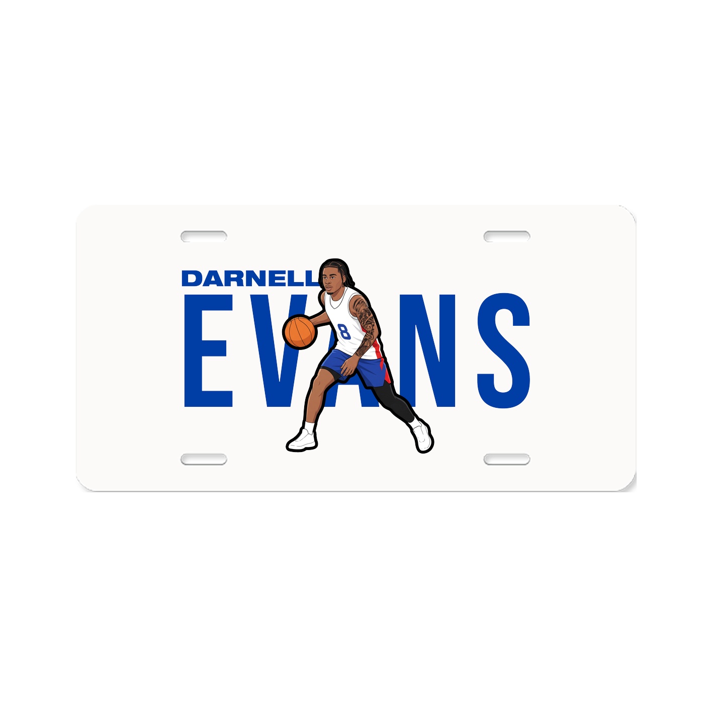 License Plate — Player Name in Classic