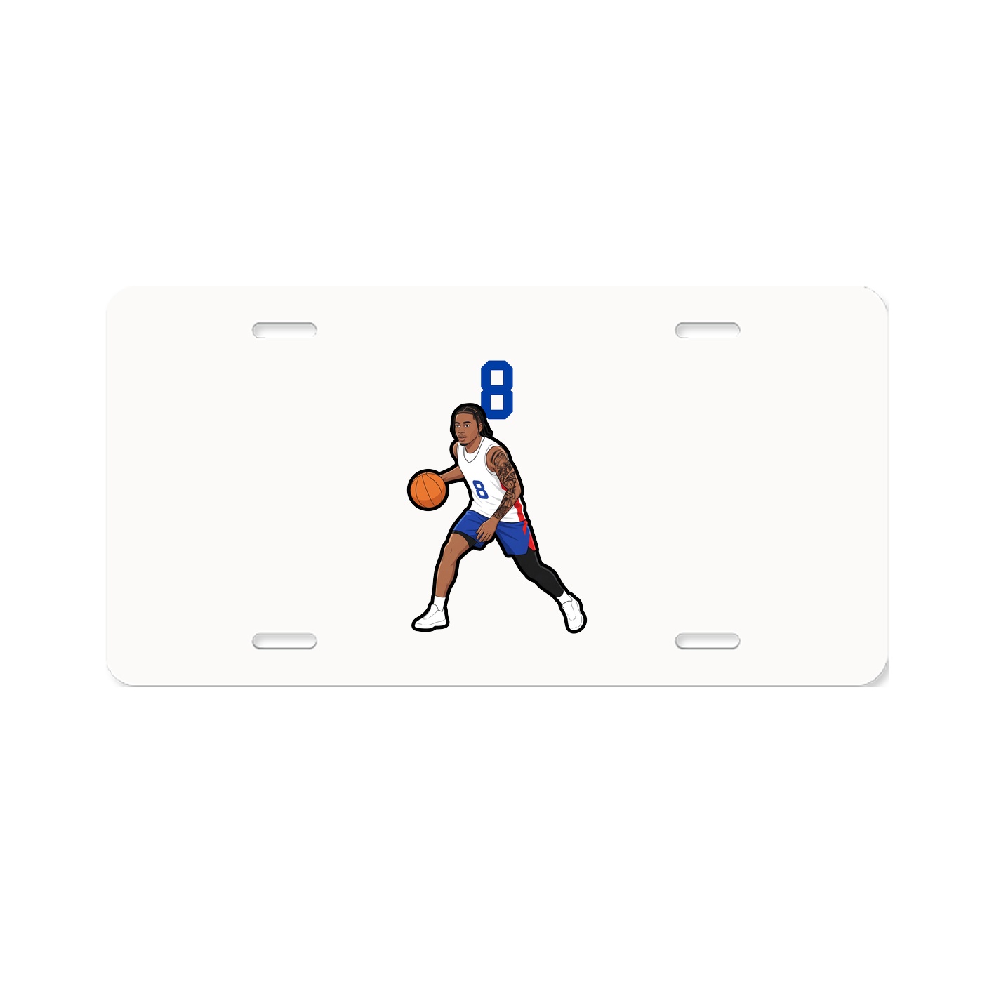 License Plate — Number Top in Classic