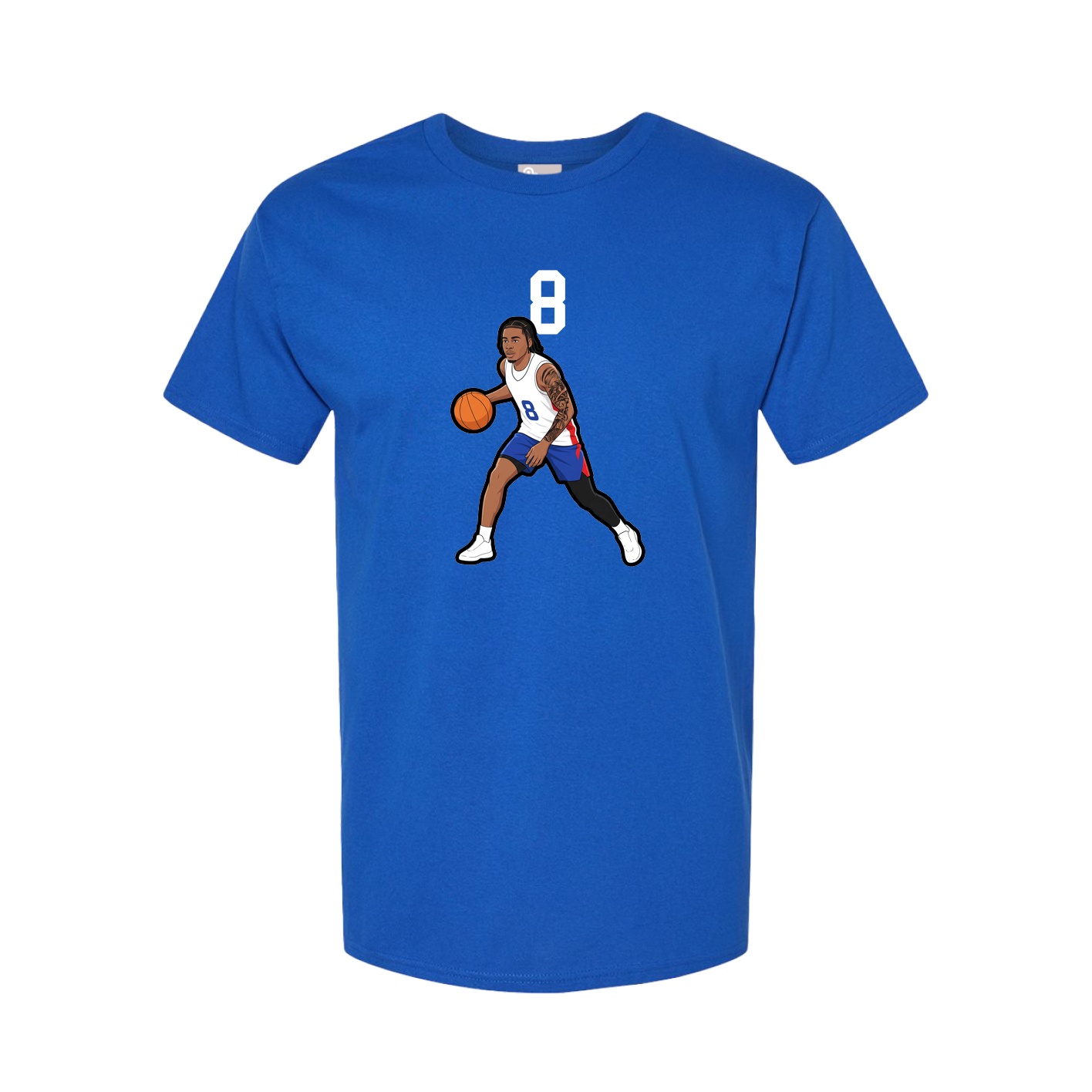 Youth Tee — Number Top in Royal