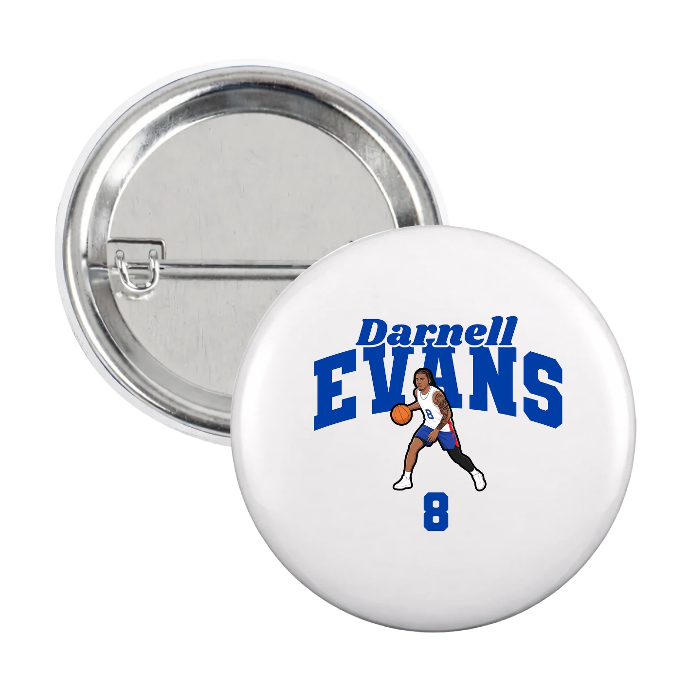 Game Day Button — Signature Arch in White